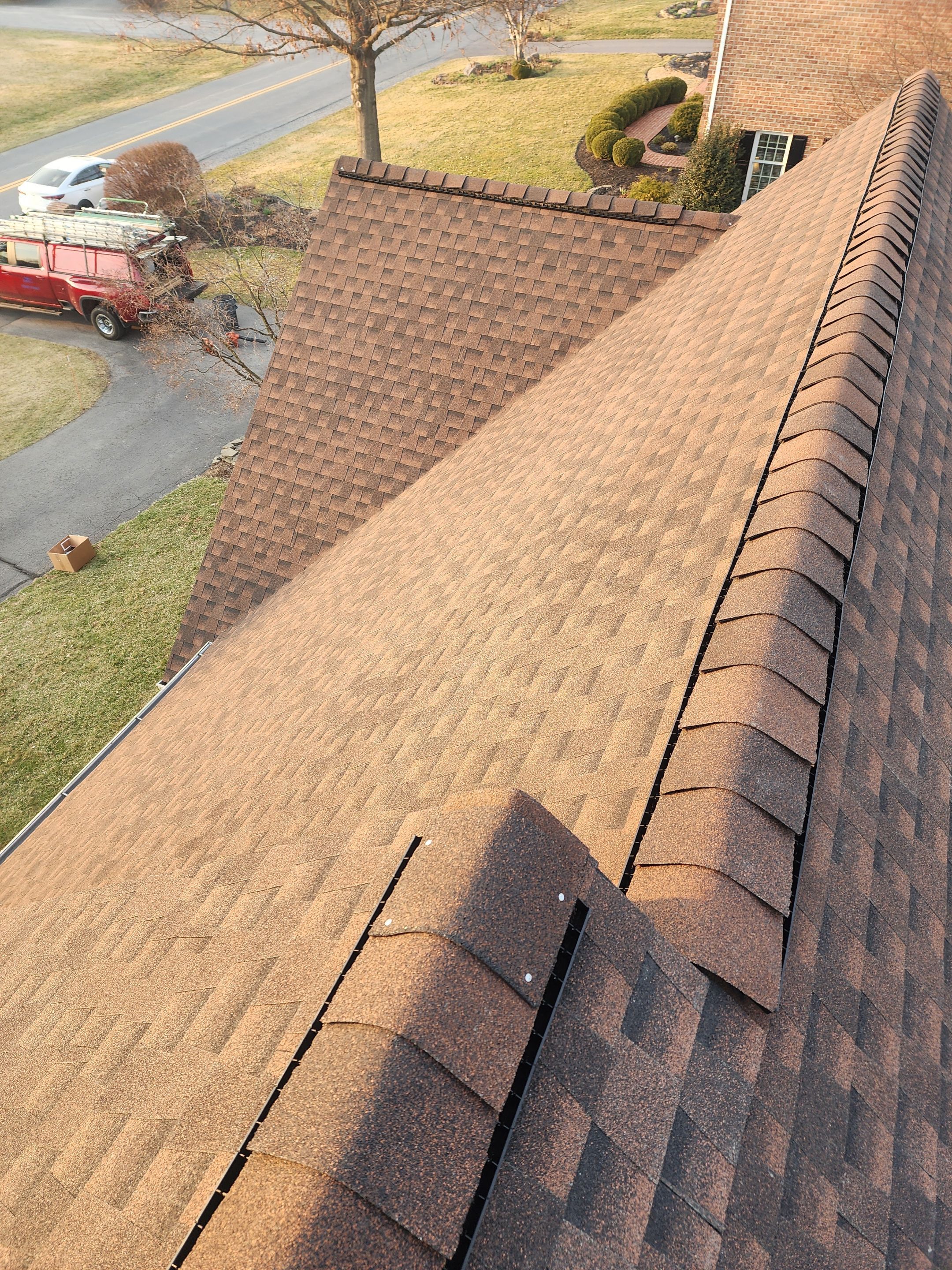 Roof Installation using Gaf Hdz Architectural Shingle - Hickory by Teflon Roofing