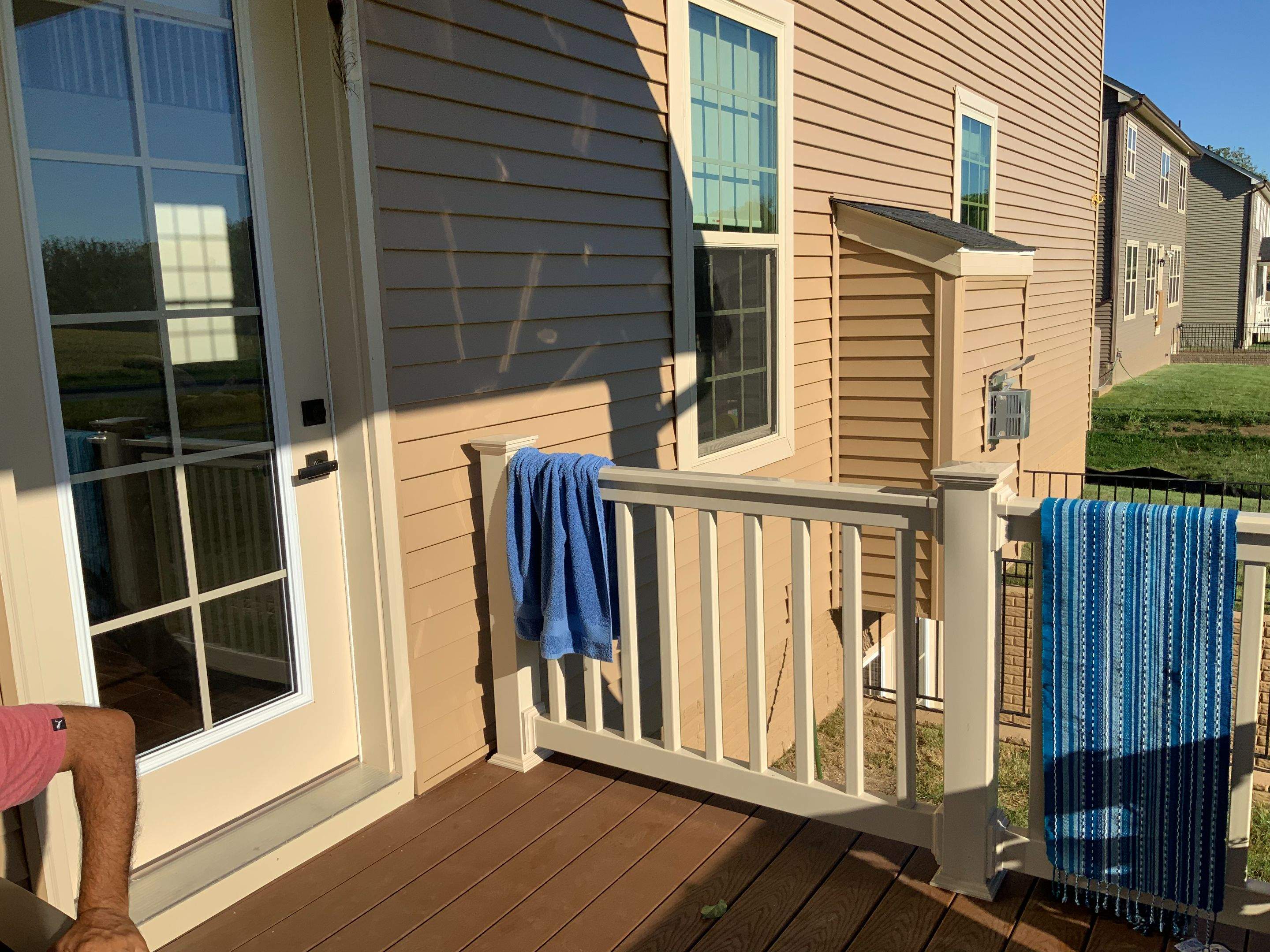 Deck Installation using New Vinyl Gate  by Alpha Design Services