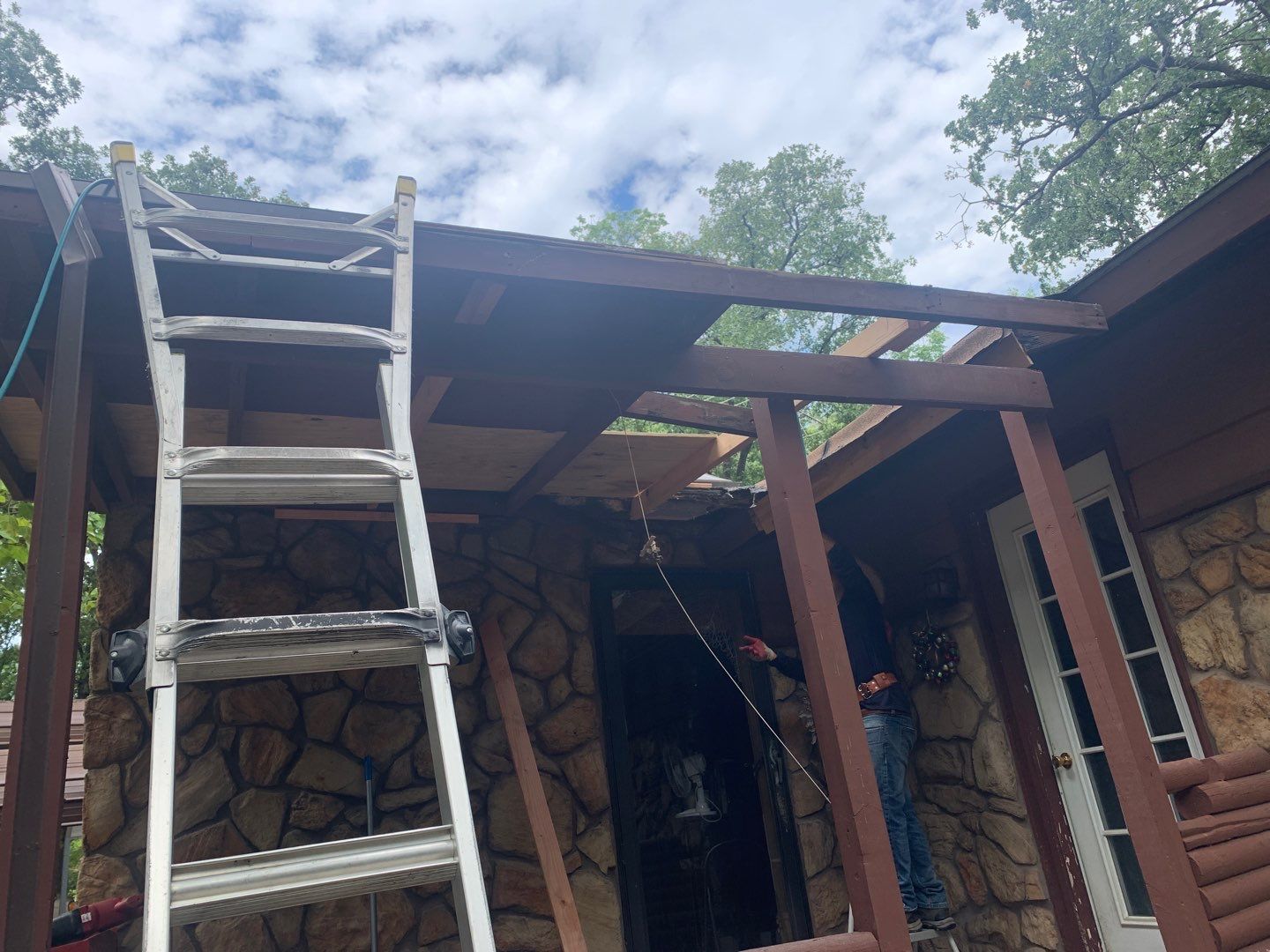 Porch Repairs and a Roof Replacement by BANA Roofing and Solar Supply