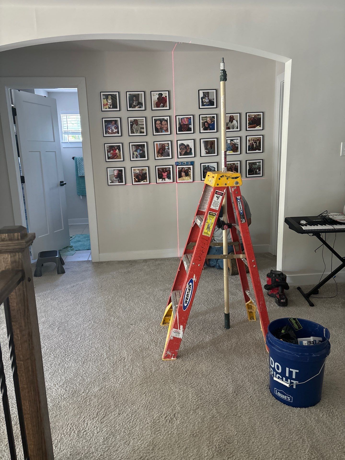 Custom Gallery Wall & Bathroom Safety Upgrades by Laser Focused Solutions LLC