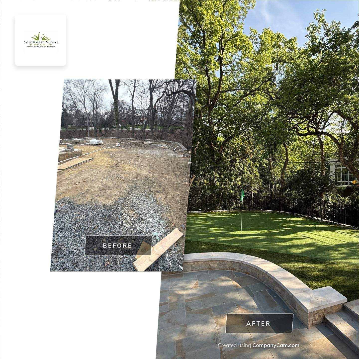 Residential Luxury Golf Green in Upper Arlington, OH by Southwest Greens Midwest