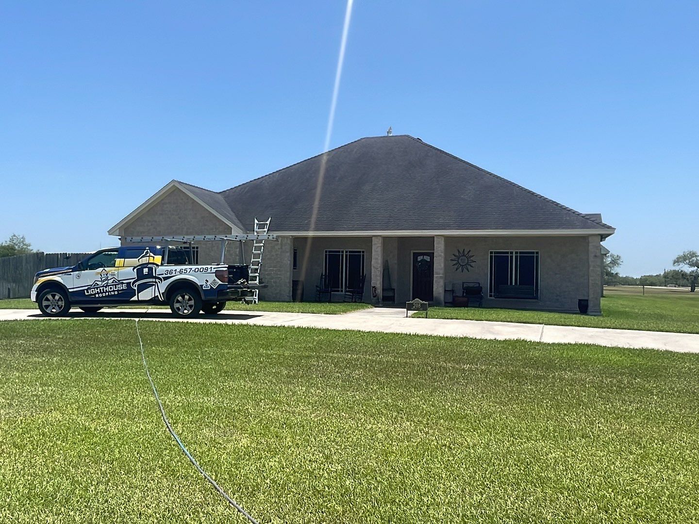 Residential Roofing Installation using GAF HDZ Barkwood by Lighthouse Roofing