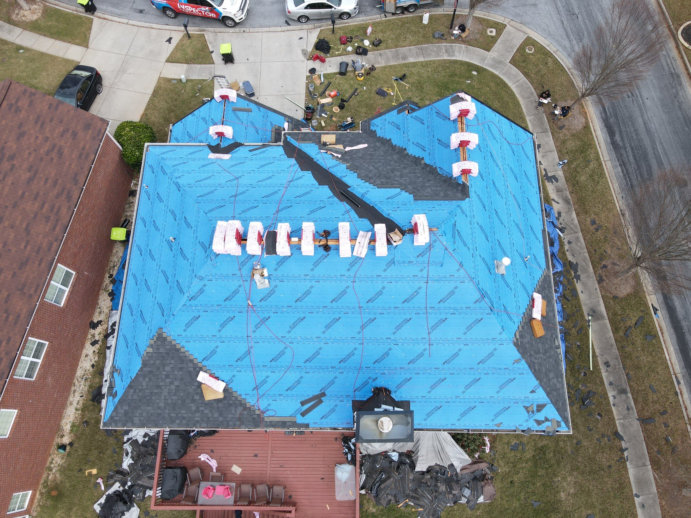 Residential Roofing Installation using Owens Corning by Inspector Roofing and Restoration