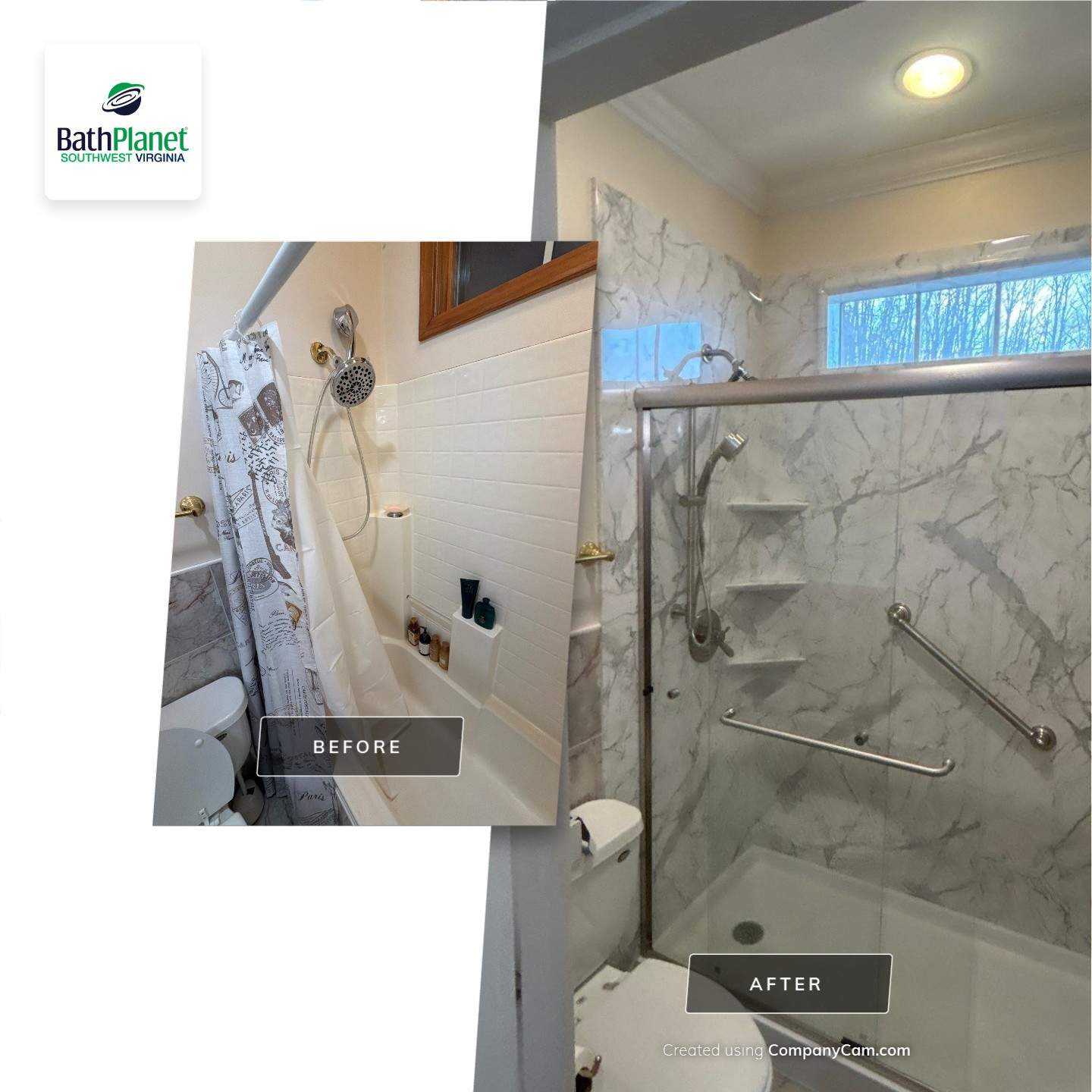 Tub to Shower by BathPlanet SW Virginia