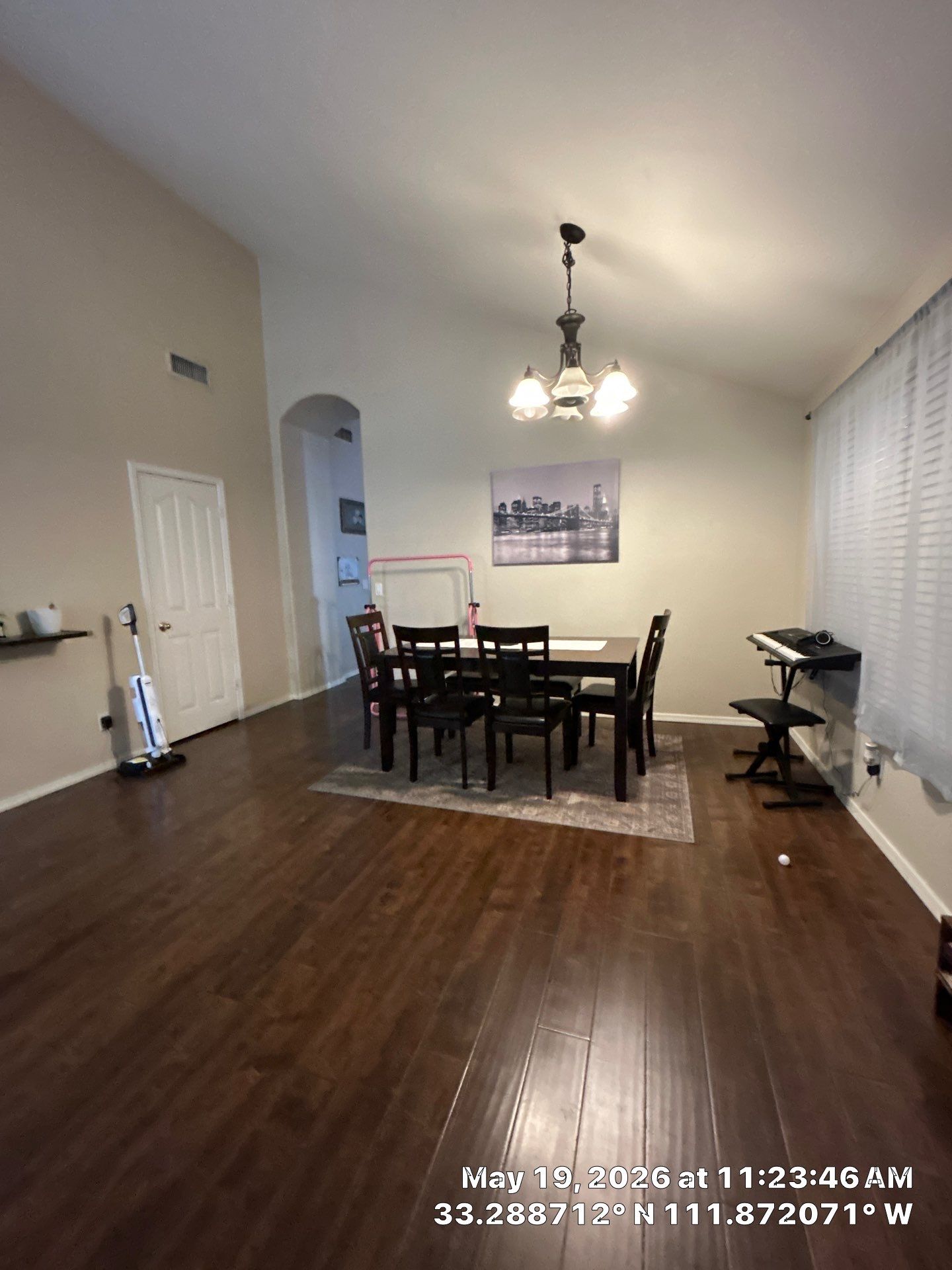 Chandler Interior Remodel Featuring Dark Wood Flooring and Lighting by CompanyCam Sales Demo