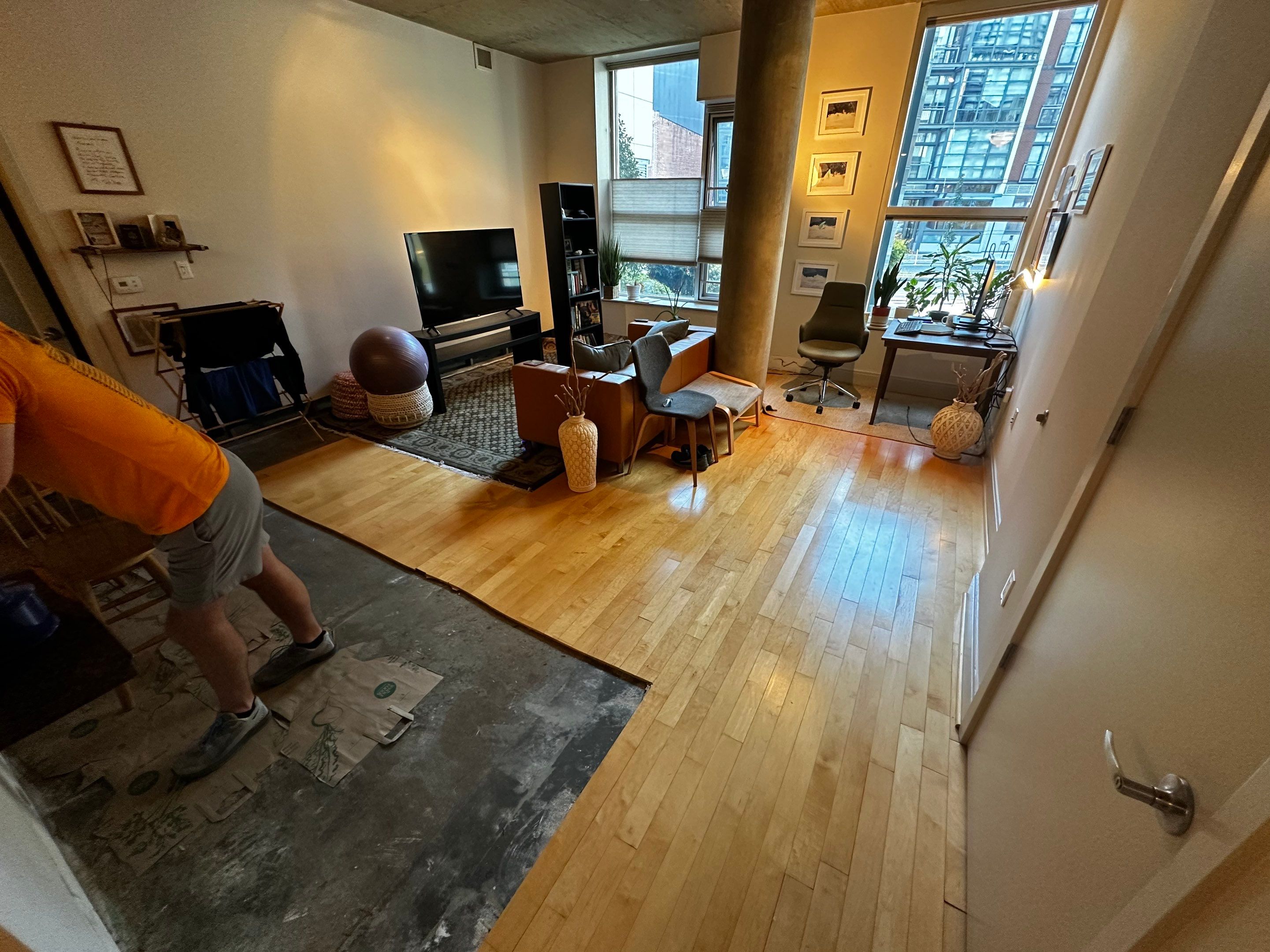 Engineered Hardwood & Carpet Installation by Greenspring Construction Services