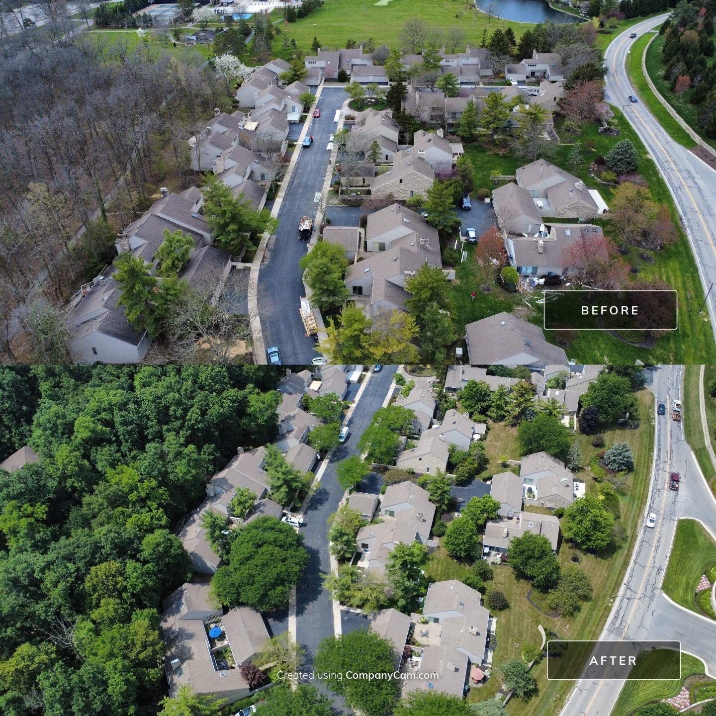 Roof Maxx Commercial Before & After Pictures by Roof Maxx of Columbus, OH