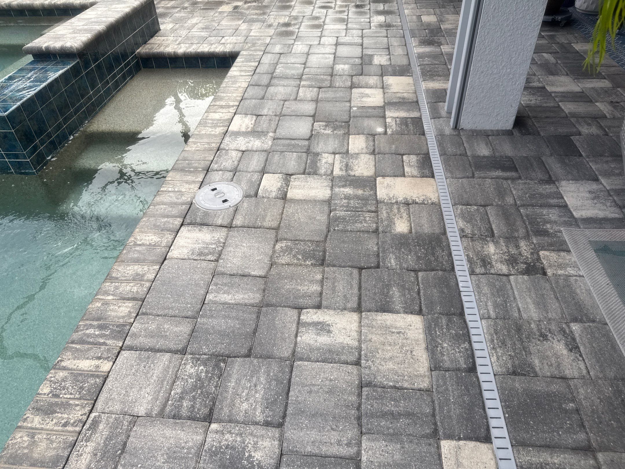 Paver Pool Deck Cleaning, Screen Enclosure & Front Entrance Cleaning – Cresswind at Lakewood Ranch, FL 34211 by Sunshine AquaWash