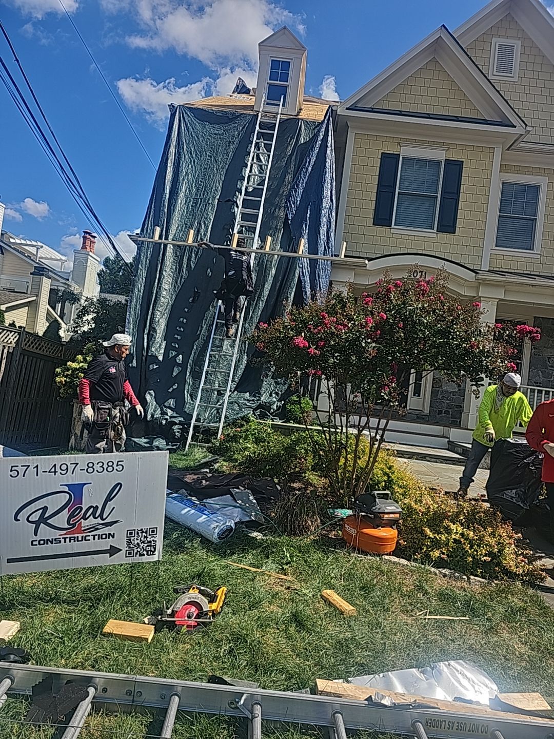 Residential Roofing Installation using Shingles  by Real1Construction