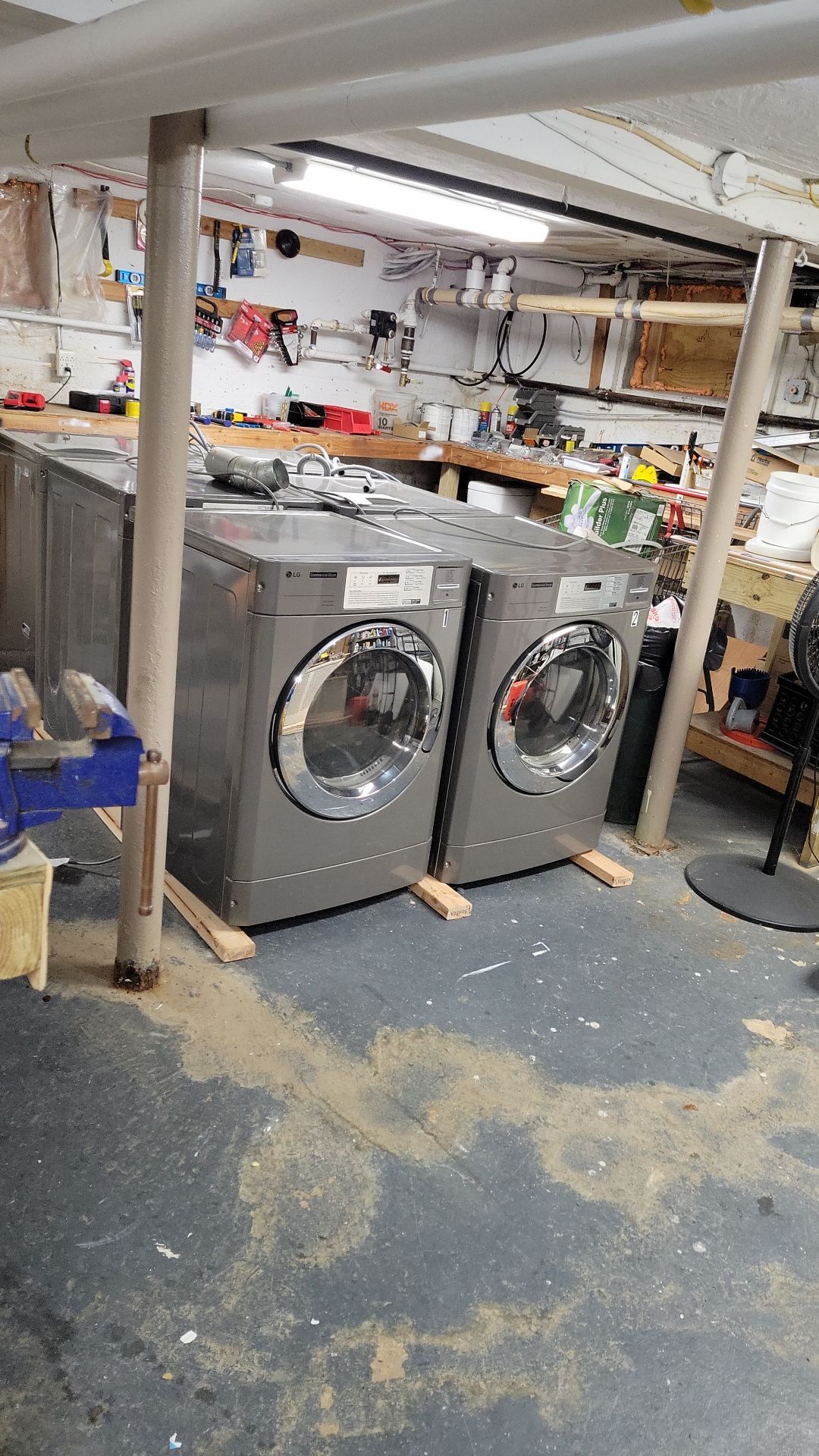 Laundry Room Floor Coating using Penntek- Silver Creek by Spectrum Painting, LLC