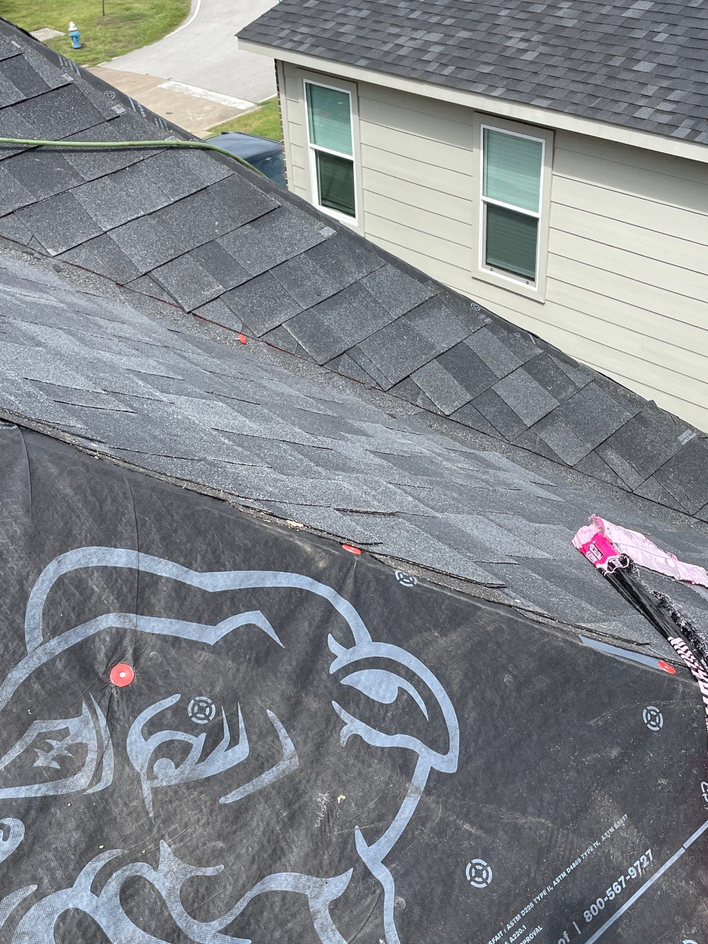 Residential Roofing Installation using Owen's Corning Duration (Lifetime) Shingles by Roof Repair Company