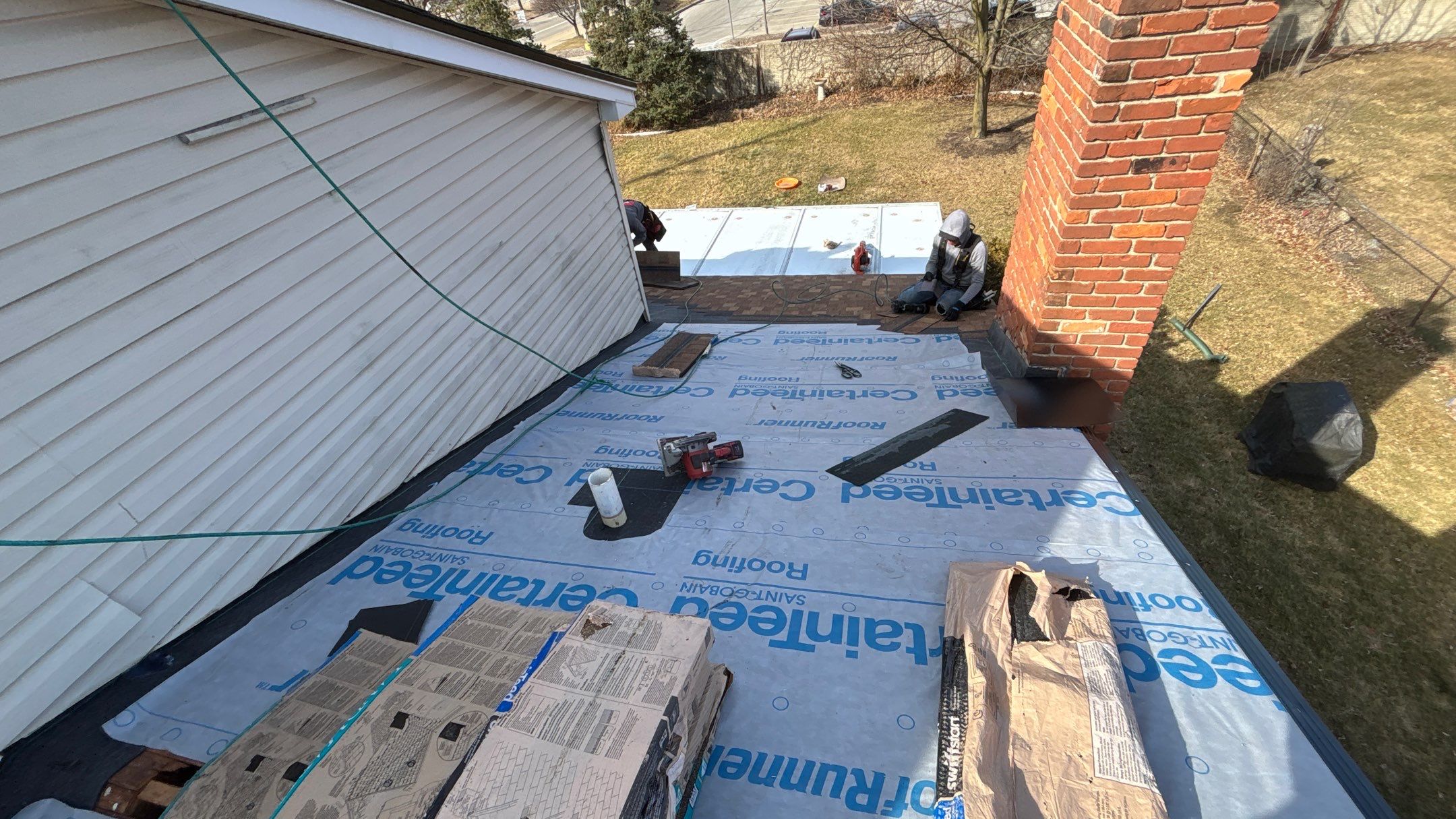 Roof Replacement using CertainTeed Landmark Resawn Shake by 180 Contractors