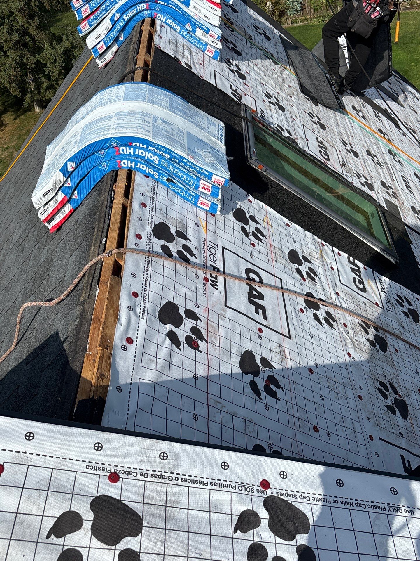 GAF Timberline Solar Roof Installation in Pittsford, NY by American Home Contractors