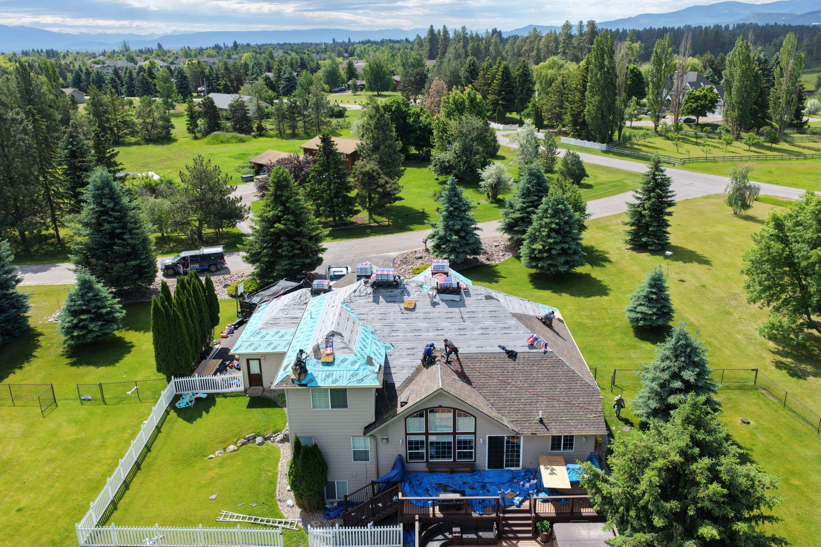 Roof Replacement using GAF Timberline HDZ - Chestnut Valley by Montana Roofing Solutions
