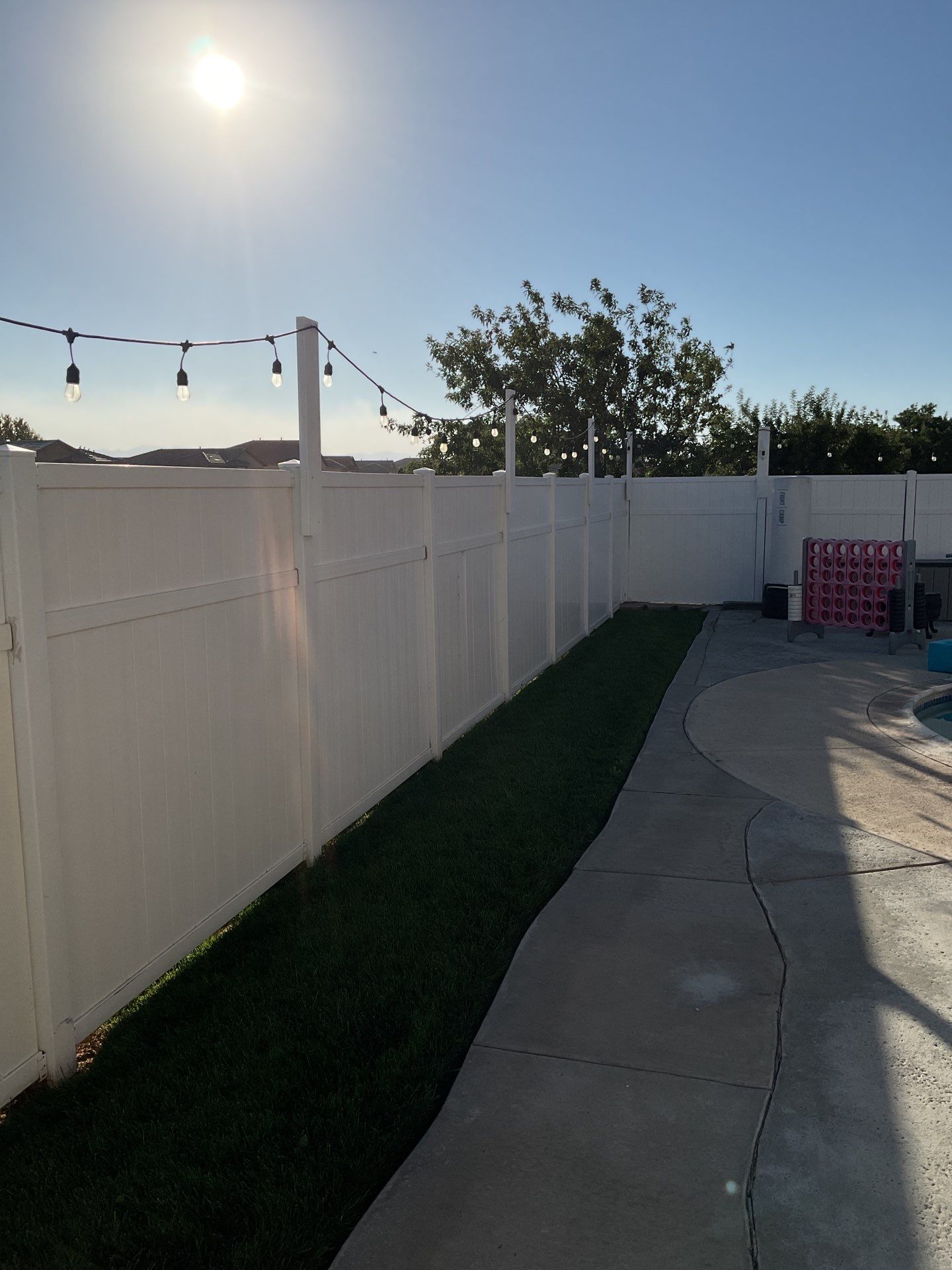 Fence Installation using Vinyl by Fence Guys Inc. 