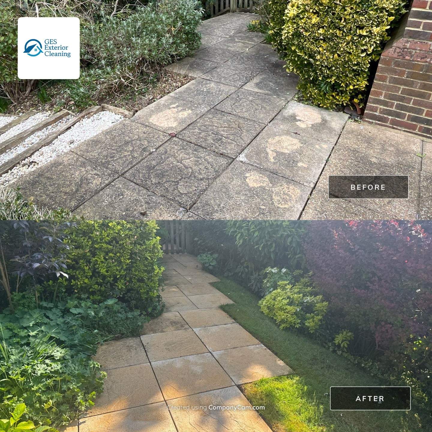 Patio Clean using 18inch Whirlaway FSC by Ges Exterior Cleaning ltd