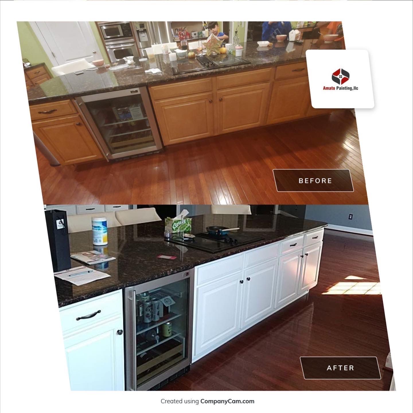 High End Kitchen Cabinet Painting by Ryan Amato Painting LLC and Lehigh Valley Epoxy