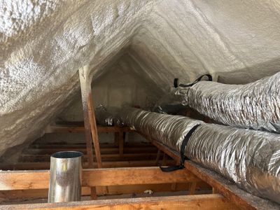 Attic Insulation using Closed Cell Spray Foam