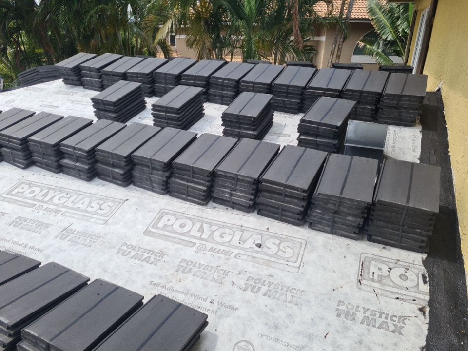 Residential Roofing Installation using Eagle Roofing Tile by BLUES BROTHERS ROOFING
