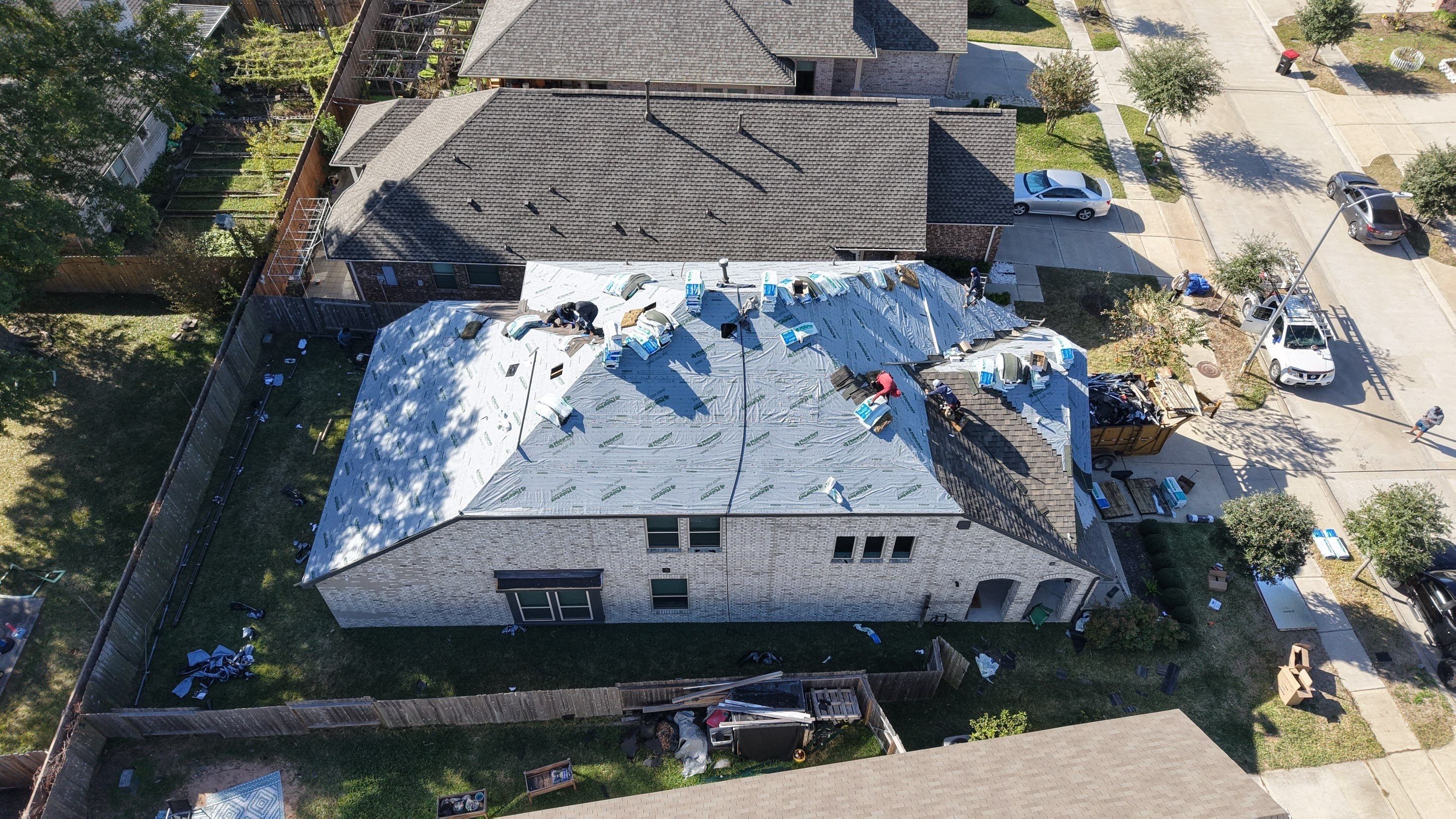Roof Replacement Project in Houston by Roofing Technologies Unlimited