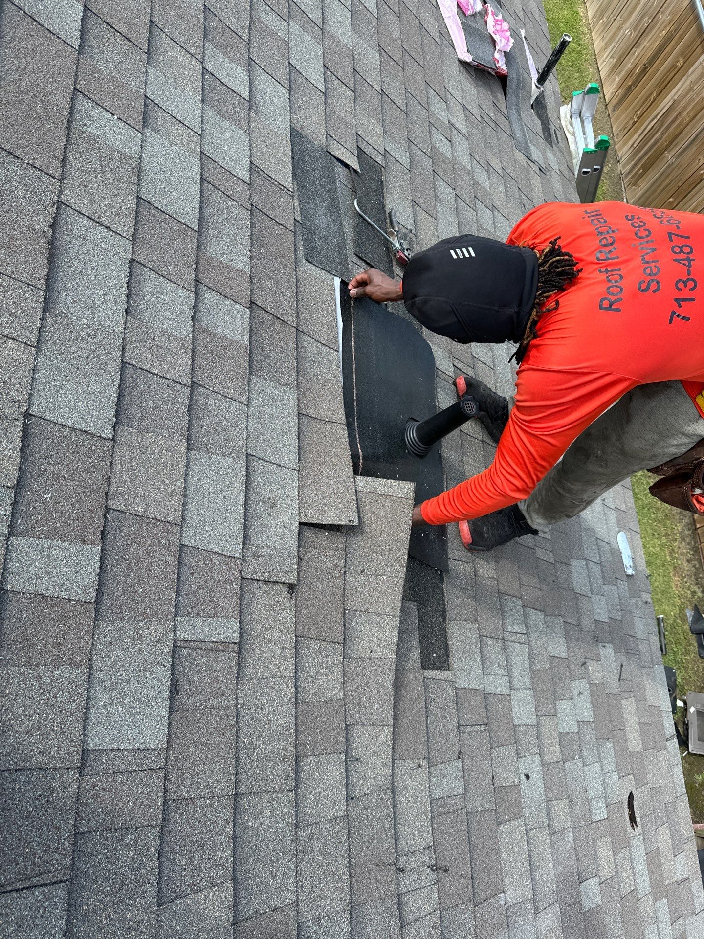 Hail Damage using Owen's Corning Duration (Lifetime) Shingles by Roof Repair Company
