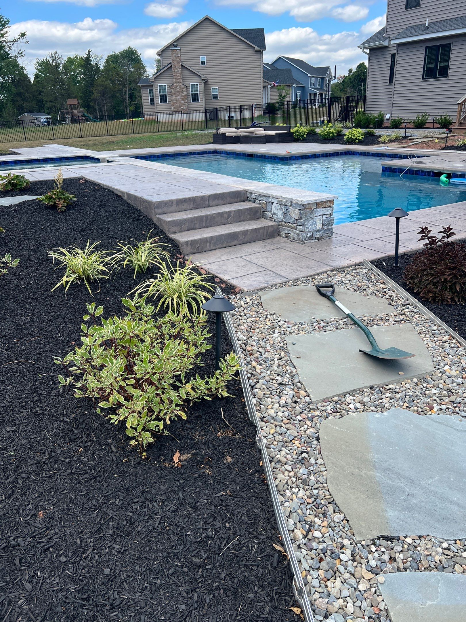 Stamped Pool Deck in Neiffer by Architectural Concrete Design