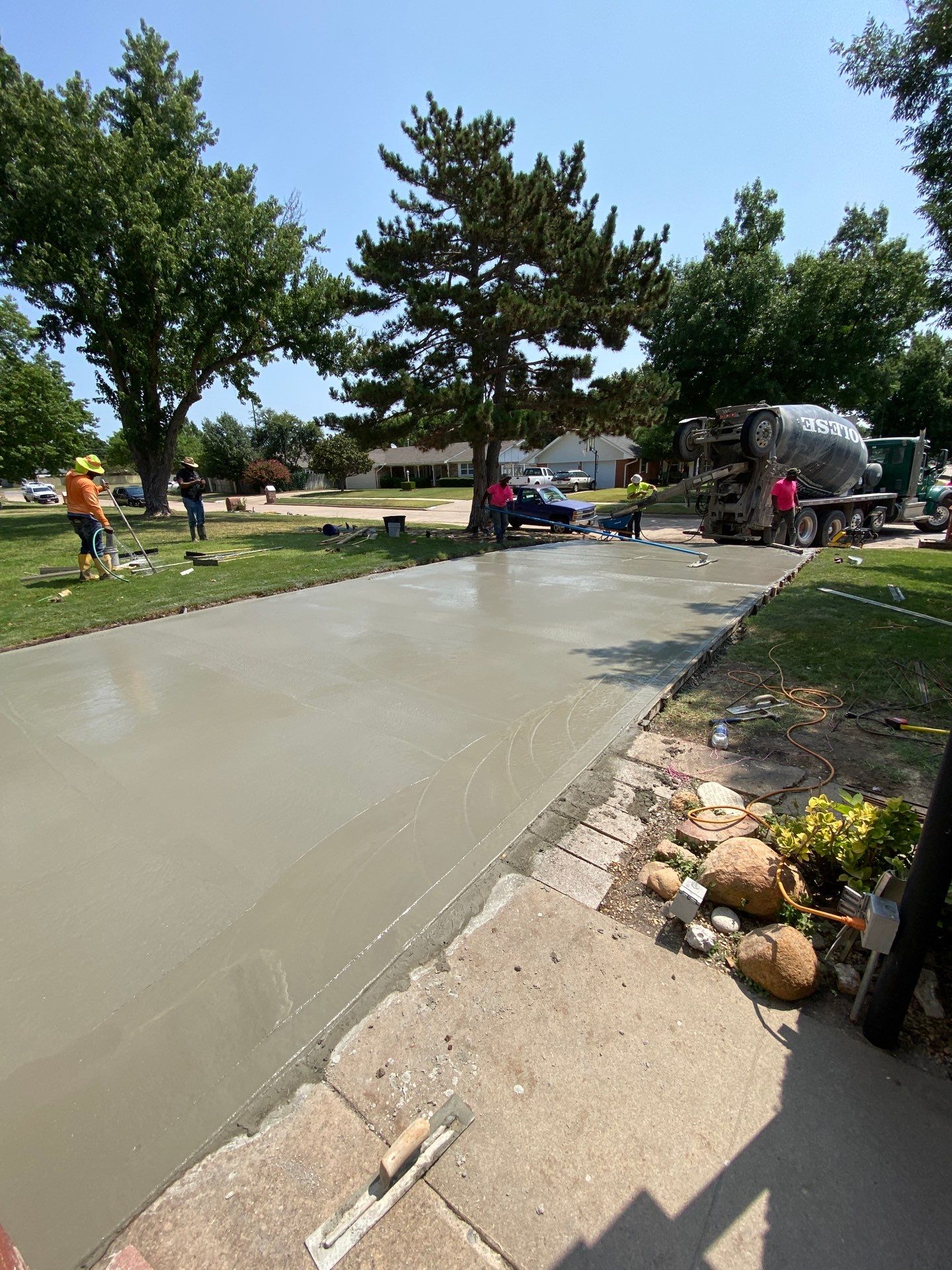 Concrete Driveway using Concrete  by Clays Services Inc