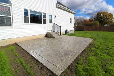 Stamped Concrete and Entry Door