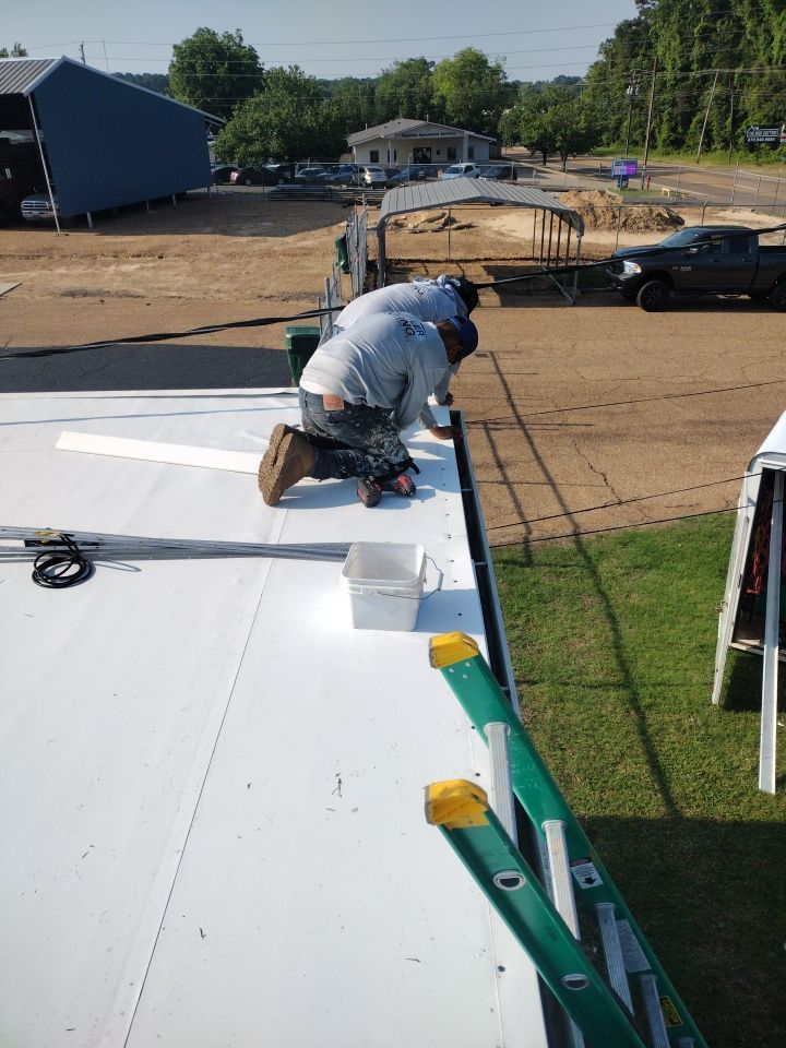 Office Building in Magnolia by Hostetler Roofing
