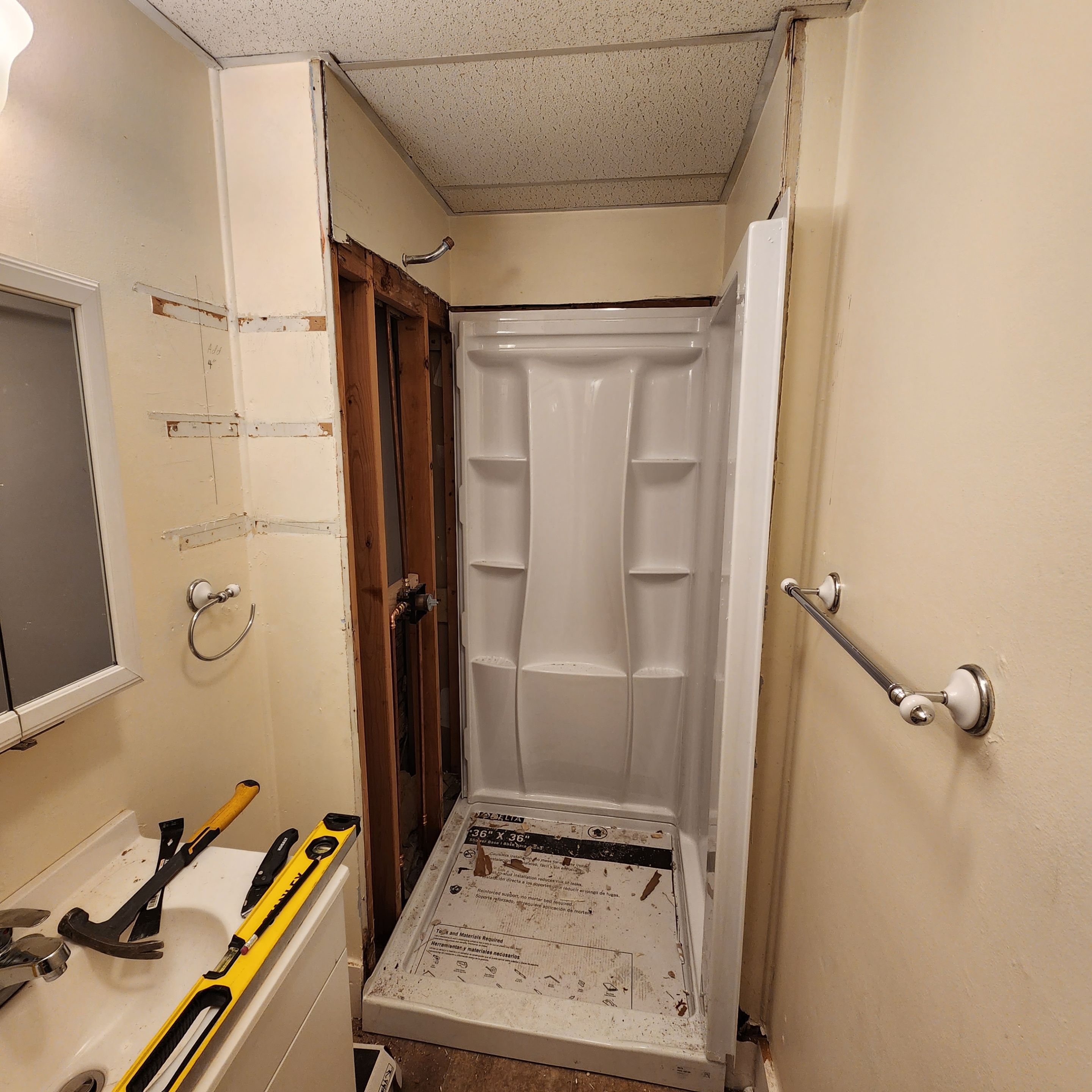 New shower for this rental unit. by Freedom Handyman Services