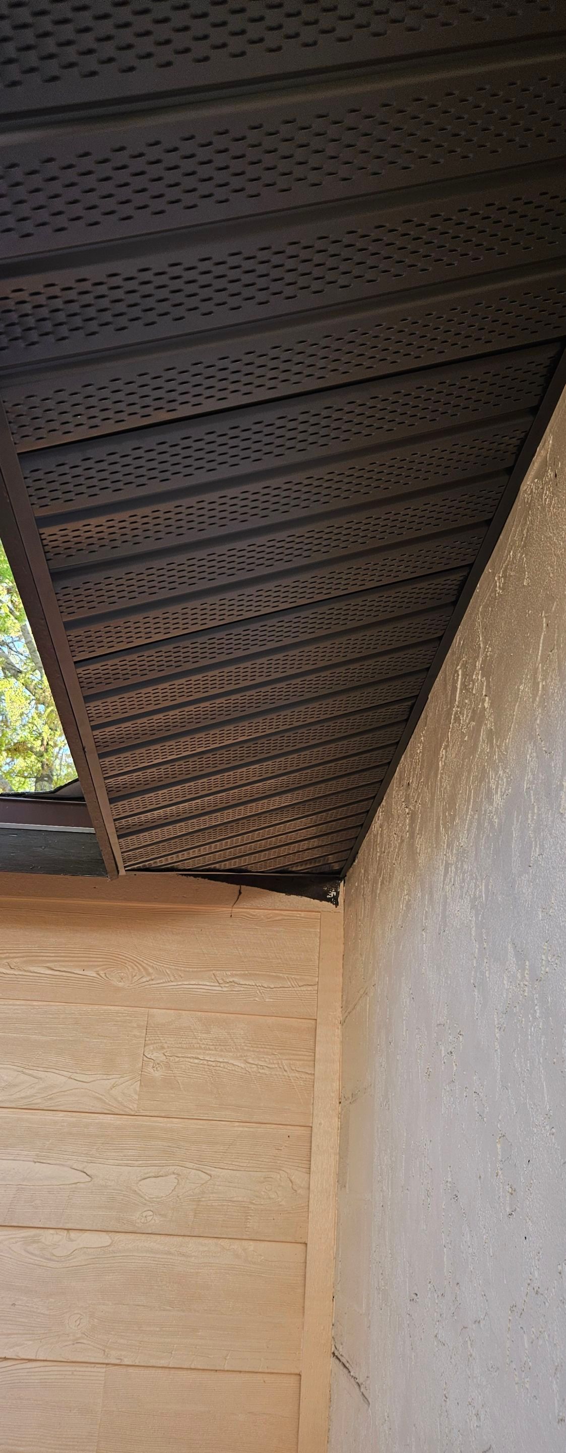 Musket Brown Soffit Installation in Sarasota FL by Gutter Professors