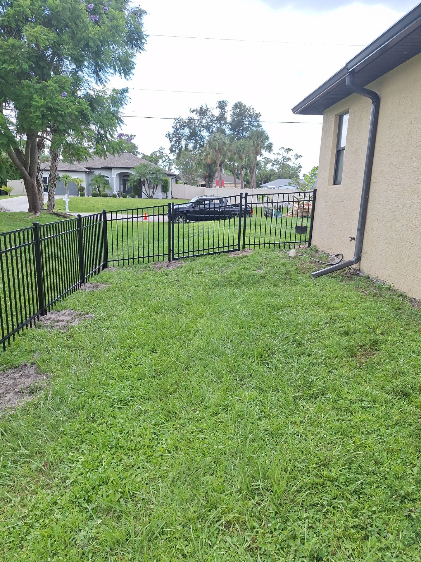 Aluminum Fence Installation using 3 Rail Aluminum Fence by Asap fence and gates, LLC