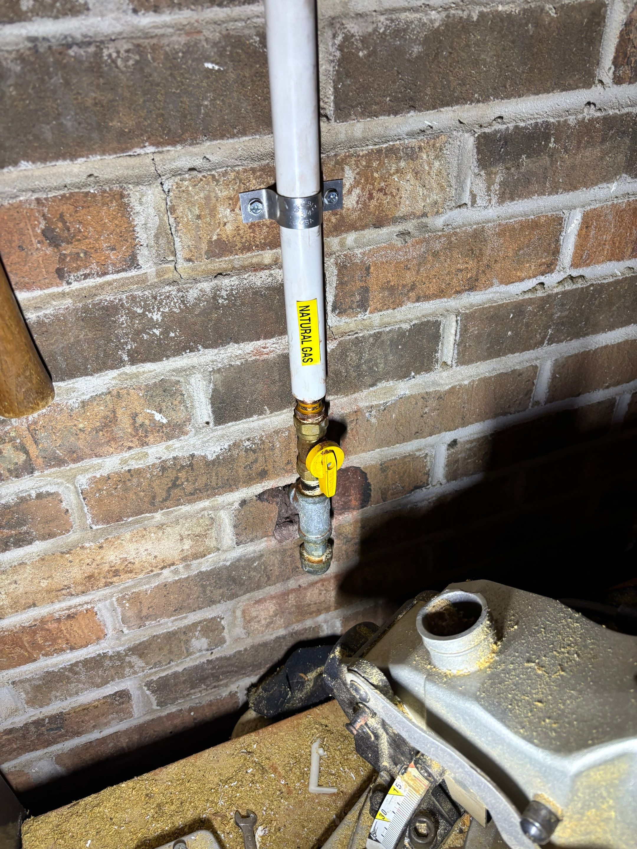 Gas Logs Installed in Smithfield by Premier Chimney and Roofing