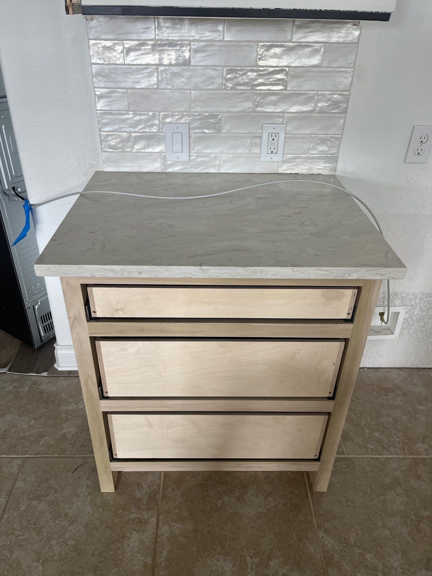 Kitchen Remodel using Water mitigation equipment by L&T General Contractors and Restoration INC