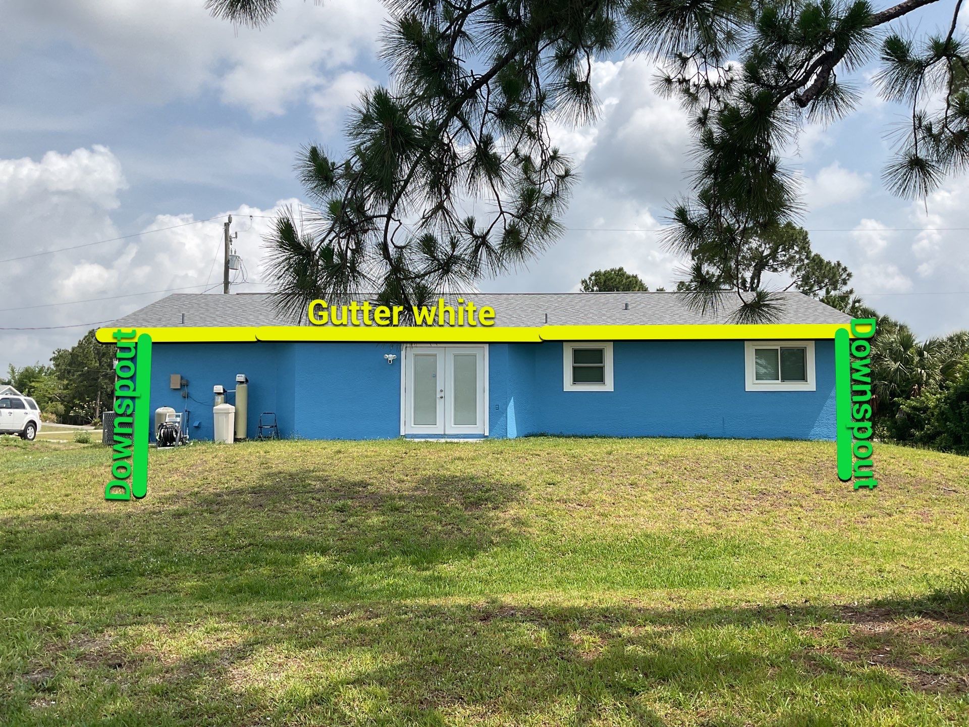 White K-Style Gutters in Fort Myers FL by Gutter Professor by Gutter Professors