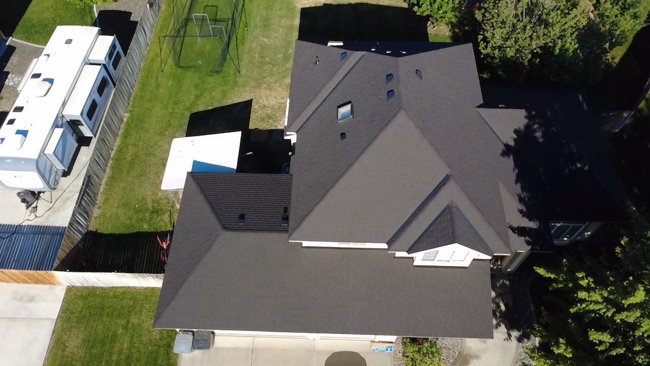 Residential Architectural Shingle Roof Replacement on Two-Story Home Cambridge Ct Kennewick, WA 99338  The Denali System - Certainteed Landmark Shingle - Black Walnut by Alpine Roofing