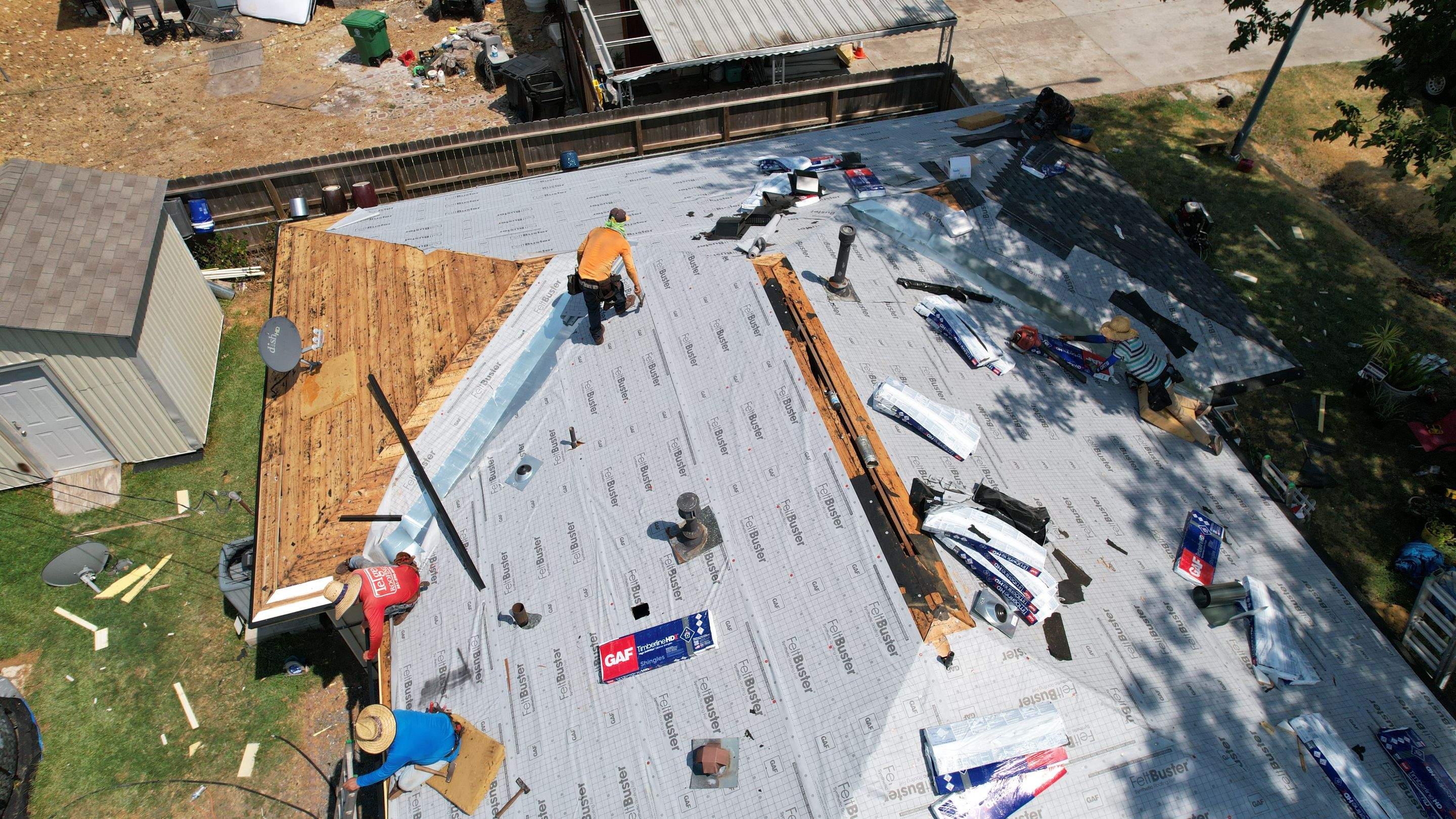 Full Re-Deck & Shingle Roof Replacement — Houston, TX by PL Roofing & SB Roofing, LLC.