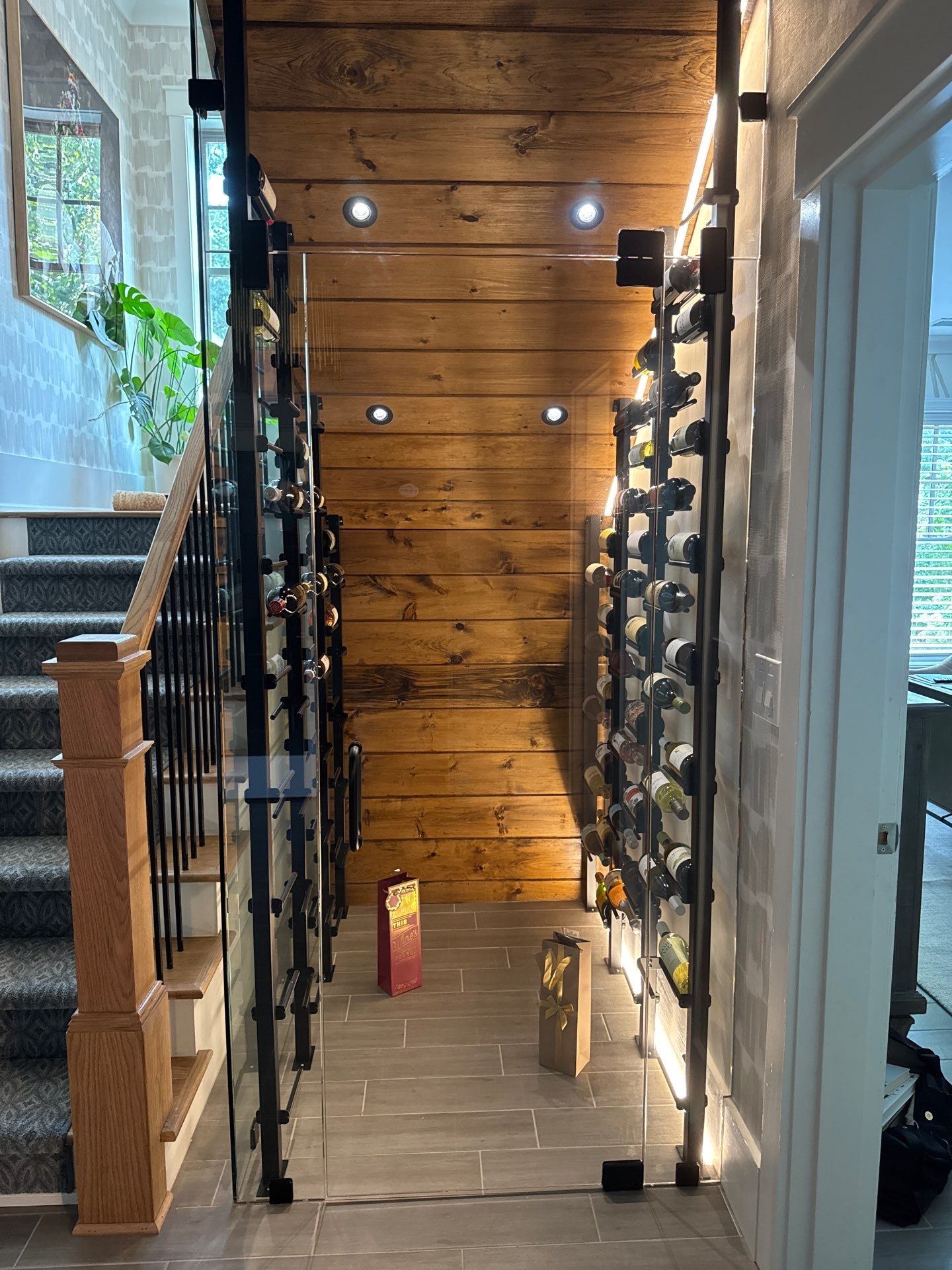 Modern Marietta Interior Renovation with Custom Built-ins and Wine Cellar by Swift Home Renovations