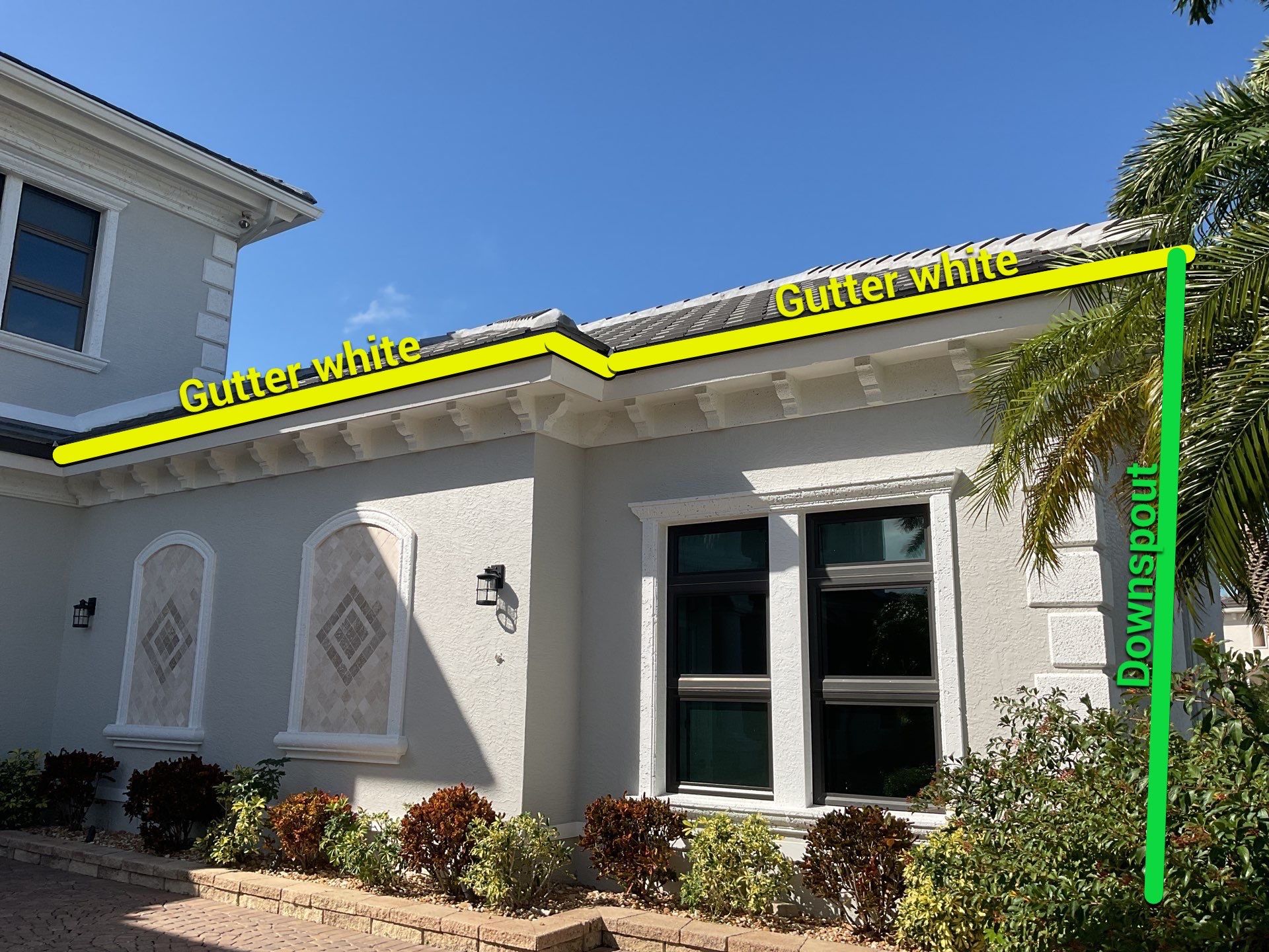 7-Inch Seamless Gutters for Heavy Rainfall in Cape Coral FL by Gutter Professors