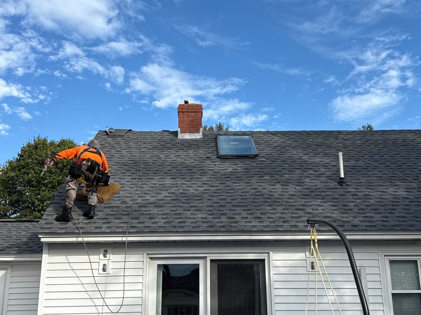 Complete Roof Replacement with GAF Pewter Gray HDZ™ Shingles, VELUX Skylights & New Gutters by Sensible Home Solutions