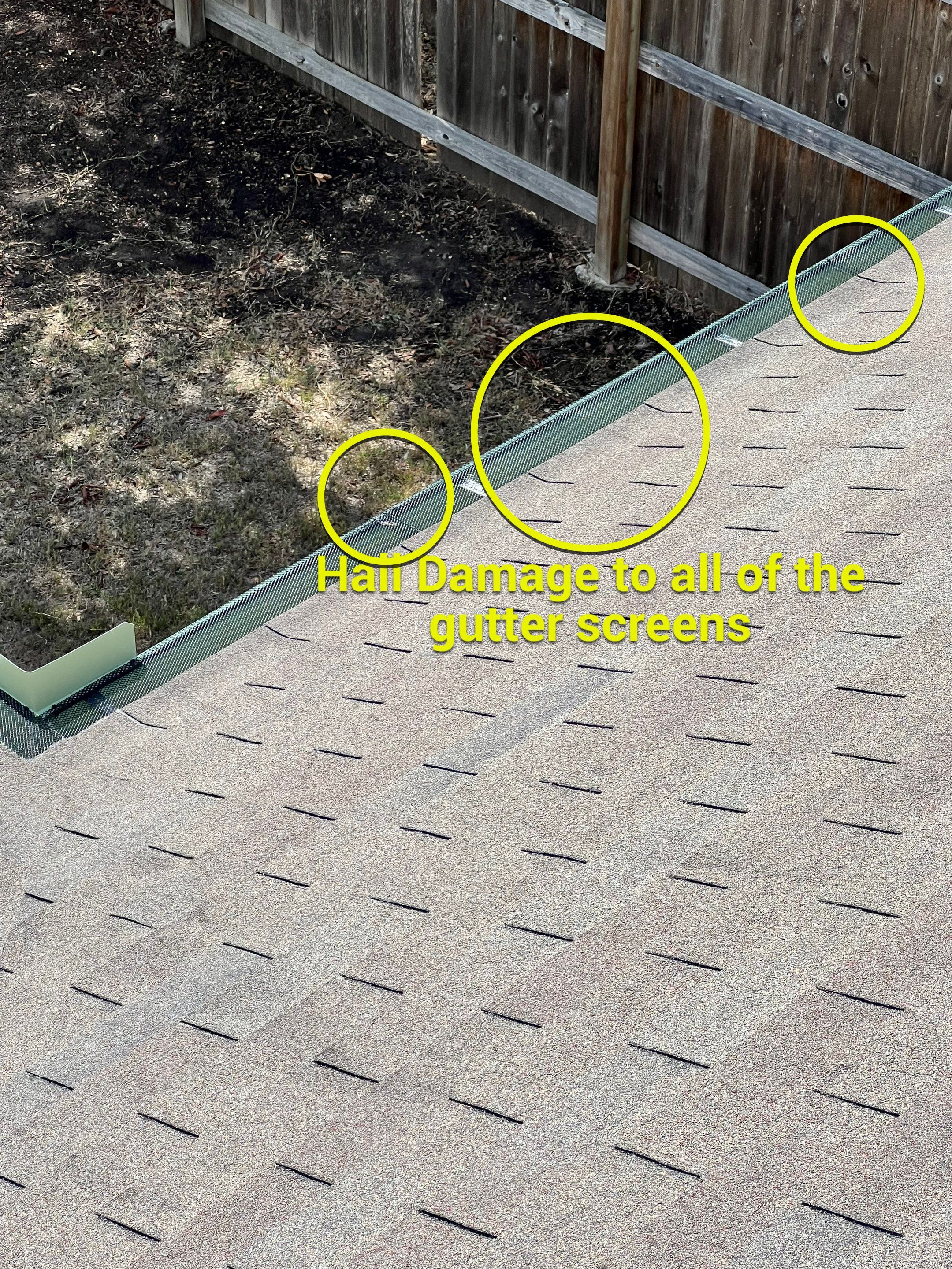 Hail Damage Roof Inspection using Roof and Drone Inspection by Premier Roofing and Contracting