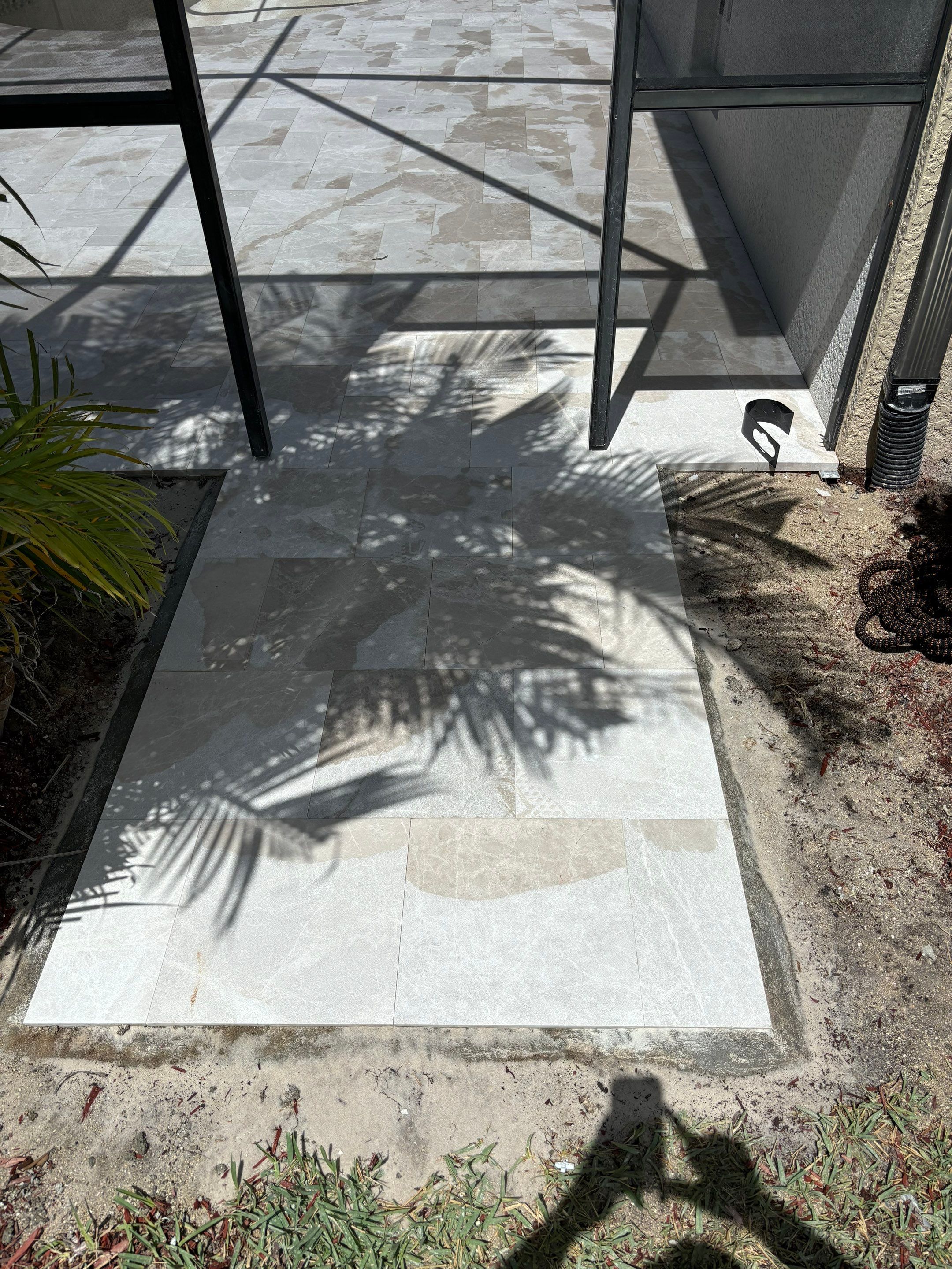 Textured Marble Pool Deck - Bonita National Country Club by Old Town Pavers Llc