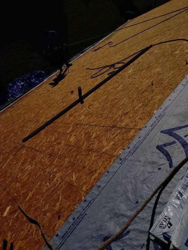 Residential Roofing Installation using Atlas Pinnacle Pristine Black Architectural Shingles by Frederick Roof Repair