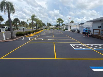 New Layout Line Striping and Pickleball Court Installation in Venice