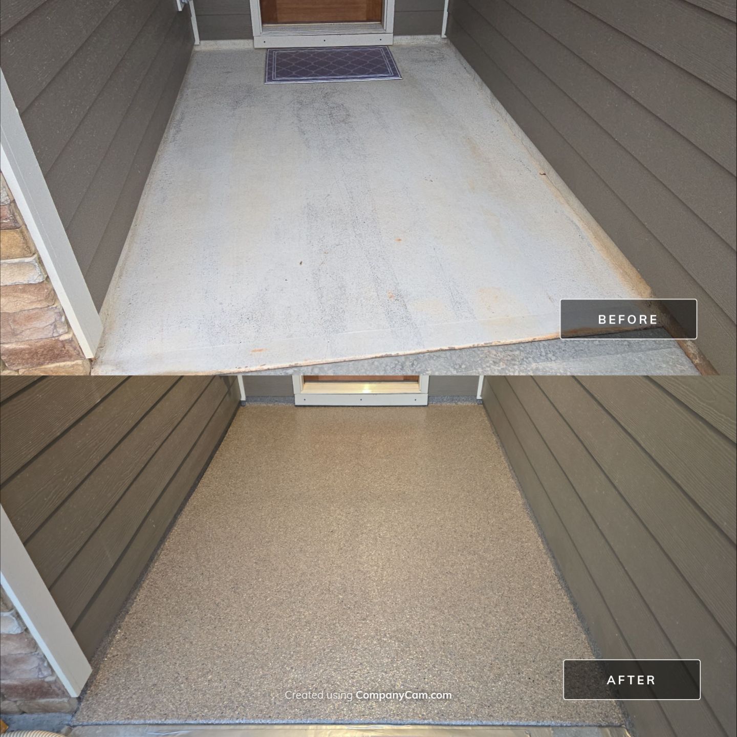Garage, Back Porch, and Patio using Obsidian by Elite Floor Solutions