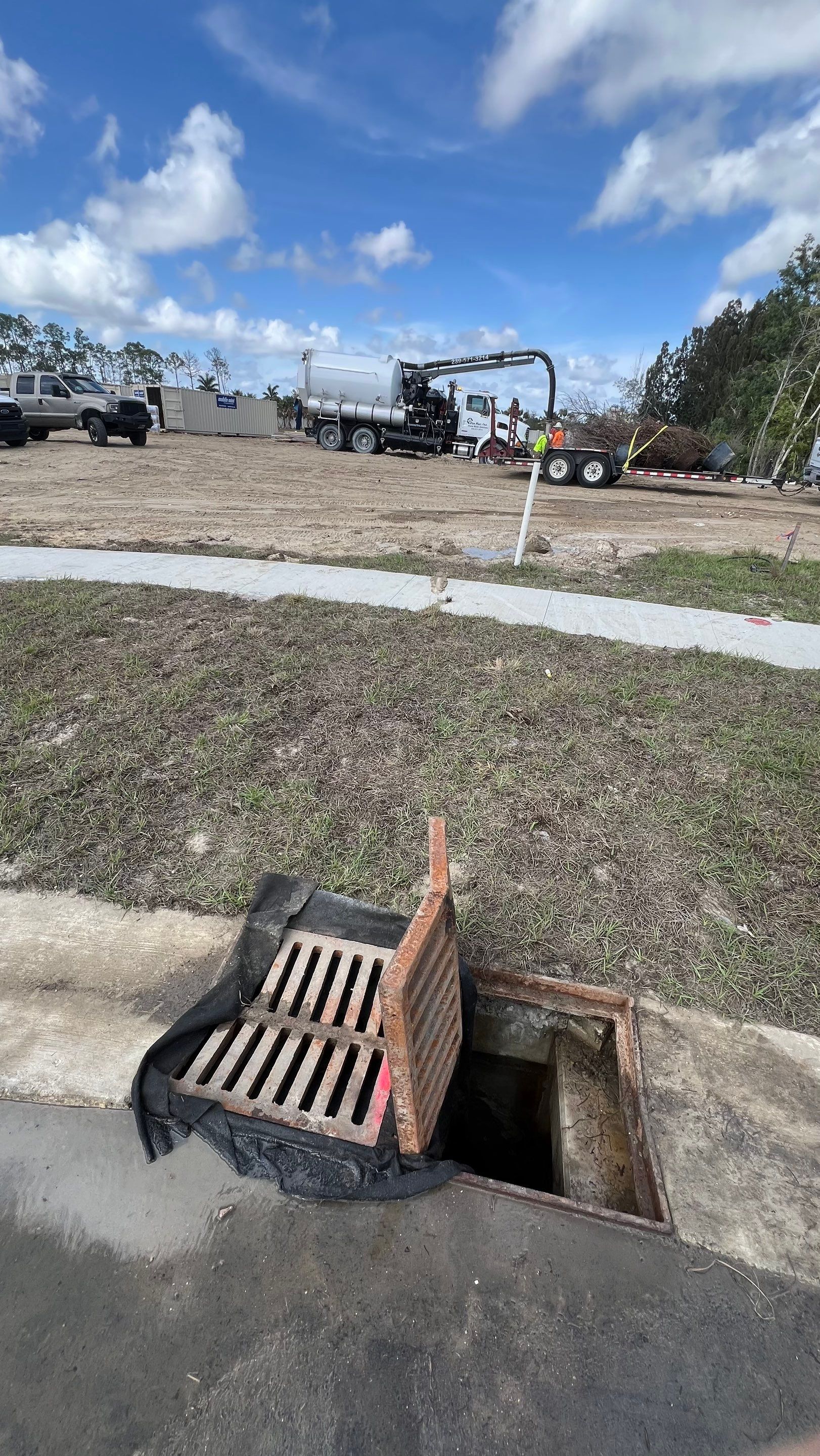 New Community Stormwater System Catch Basin Cleaning by APS Power & Water