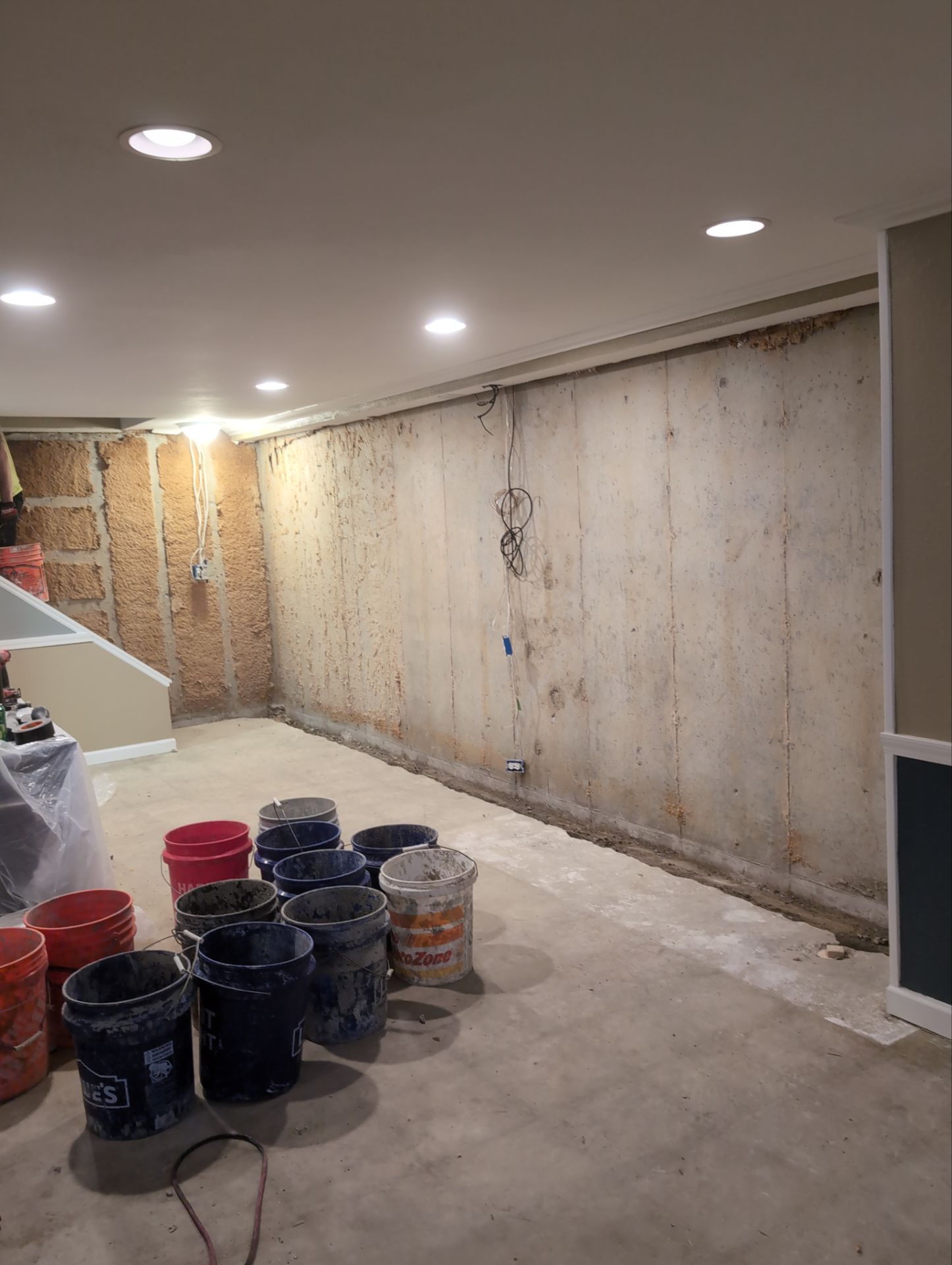 Interior Basement Waterproofing System and Egress Window Installation by Toledo Basement Repair 
