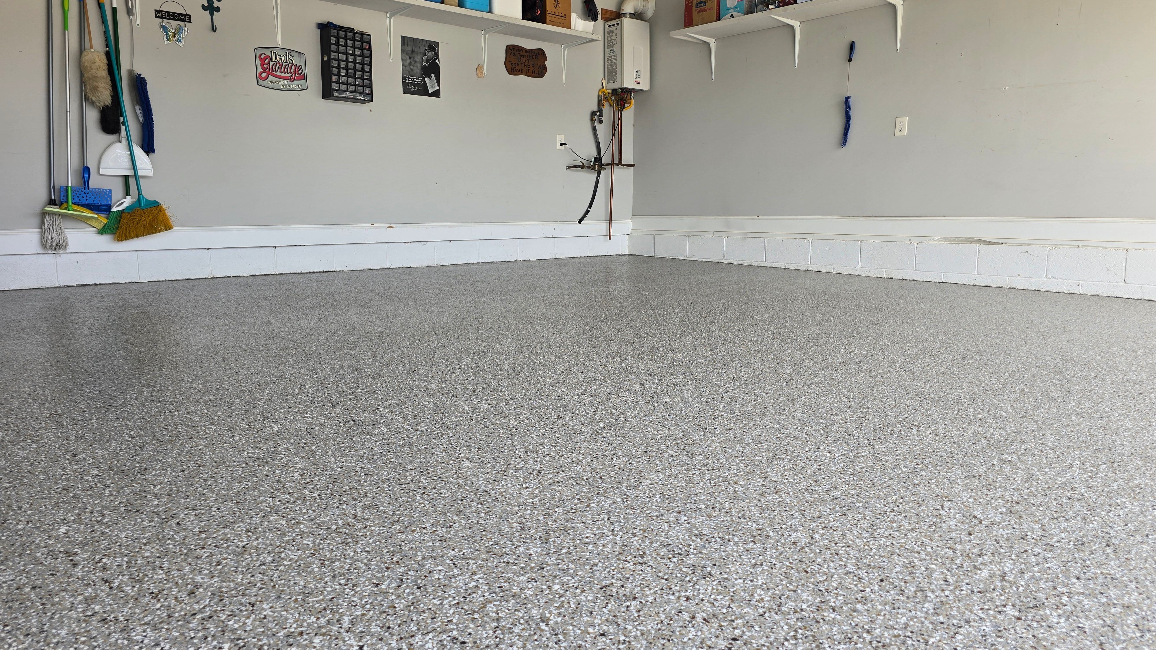 Garage using Creekbed by Elite Floor Solutions