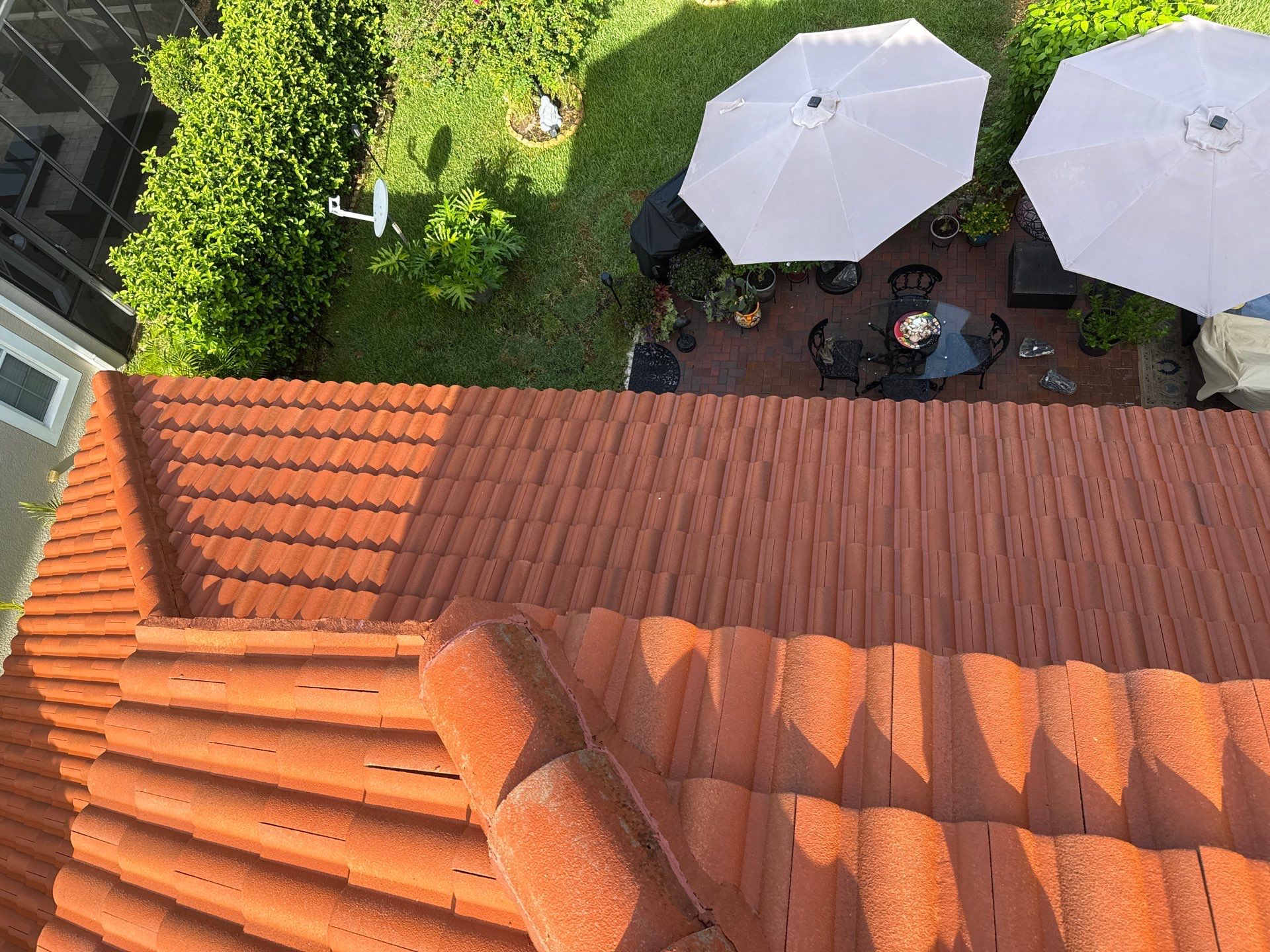 Soft Wash Tile Roof Cleaning in Sonoma Community, Sarasota, FL by Sunshine AquaWash