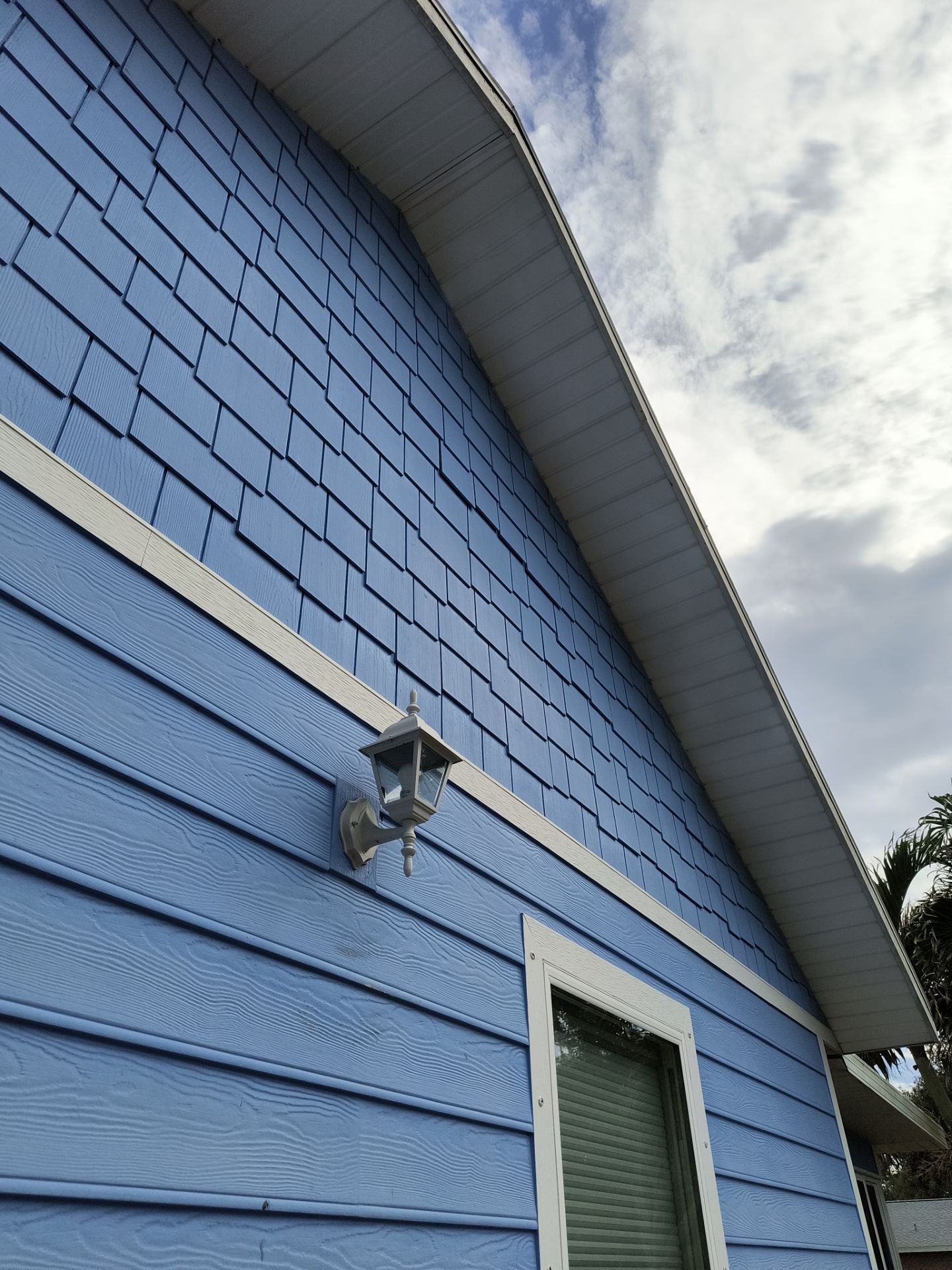 White Vinyl Soffit Installation in Venice FL by Gutter Professors
